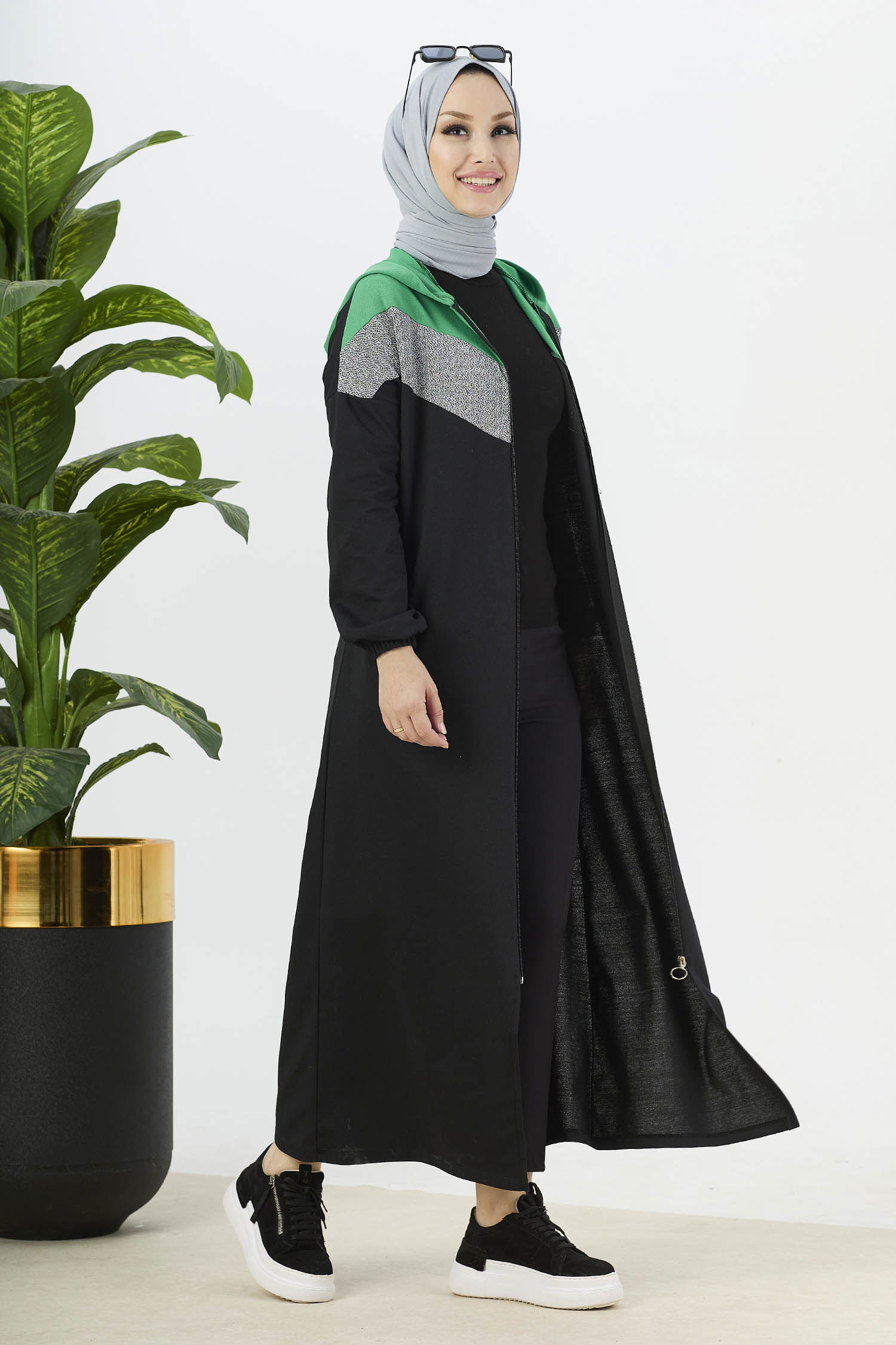 3088-YESIL Ferace - 3