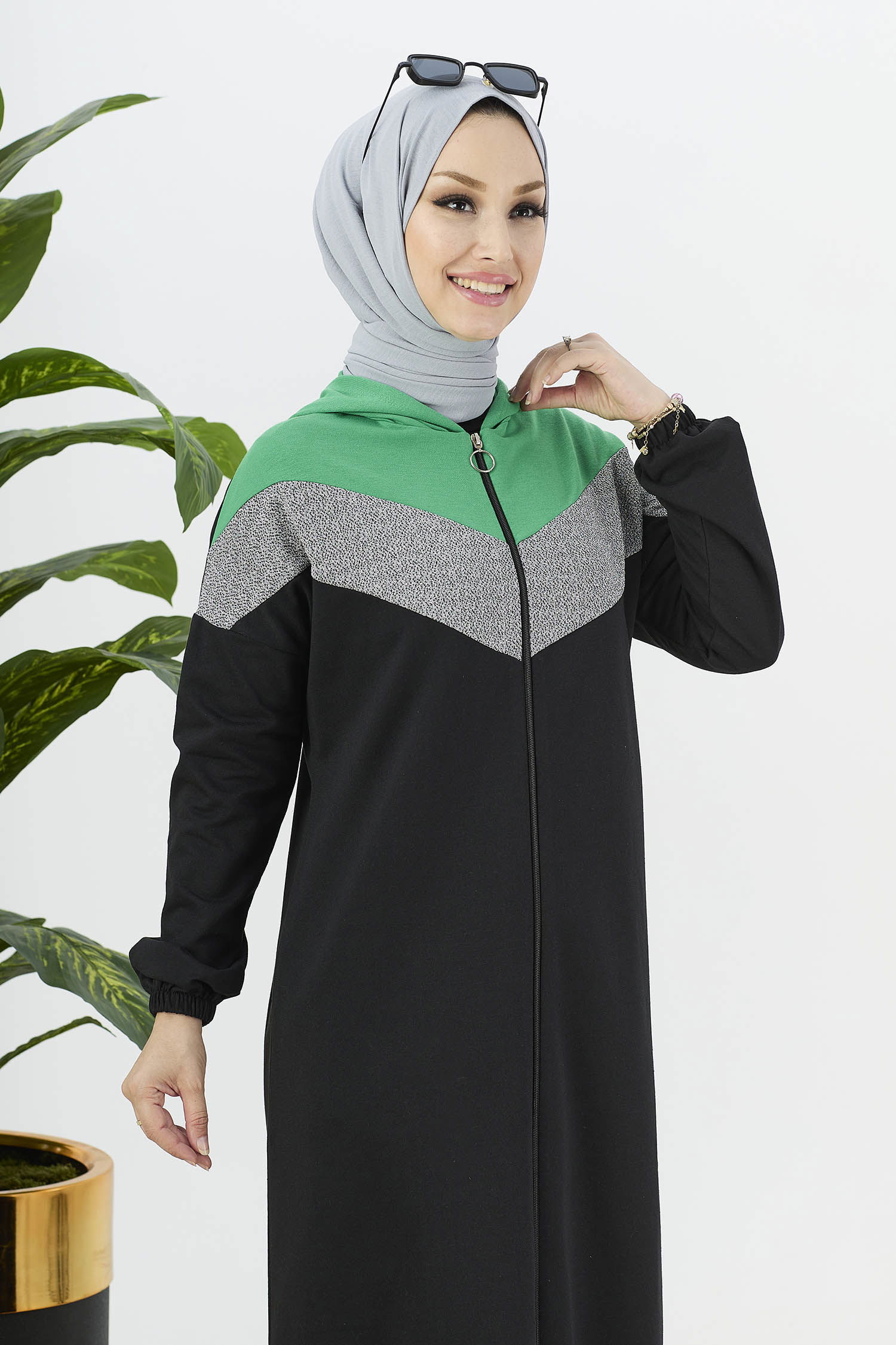 3088-YESIL Ferace - 4