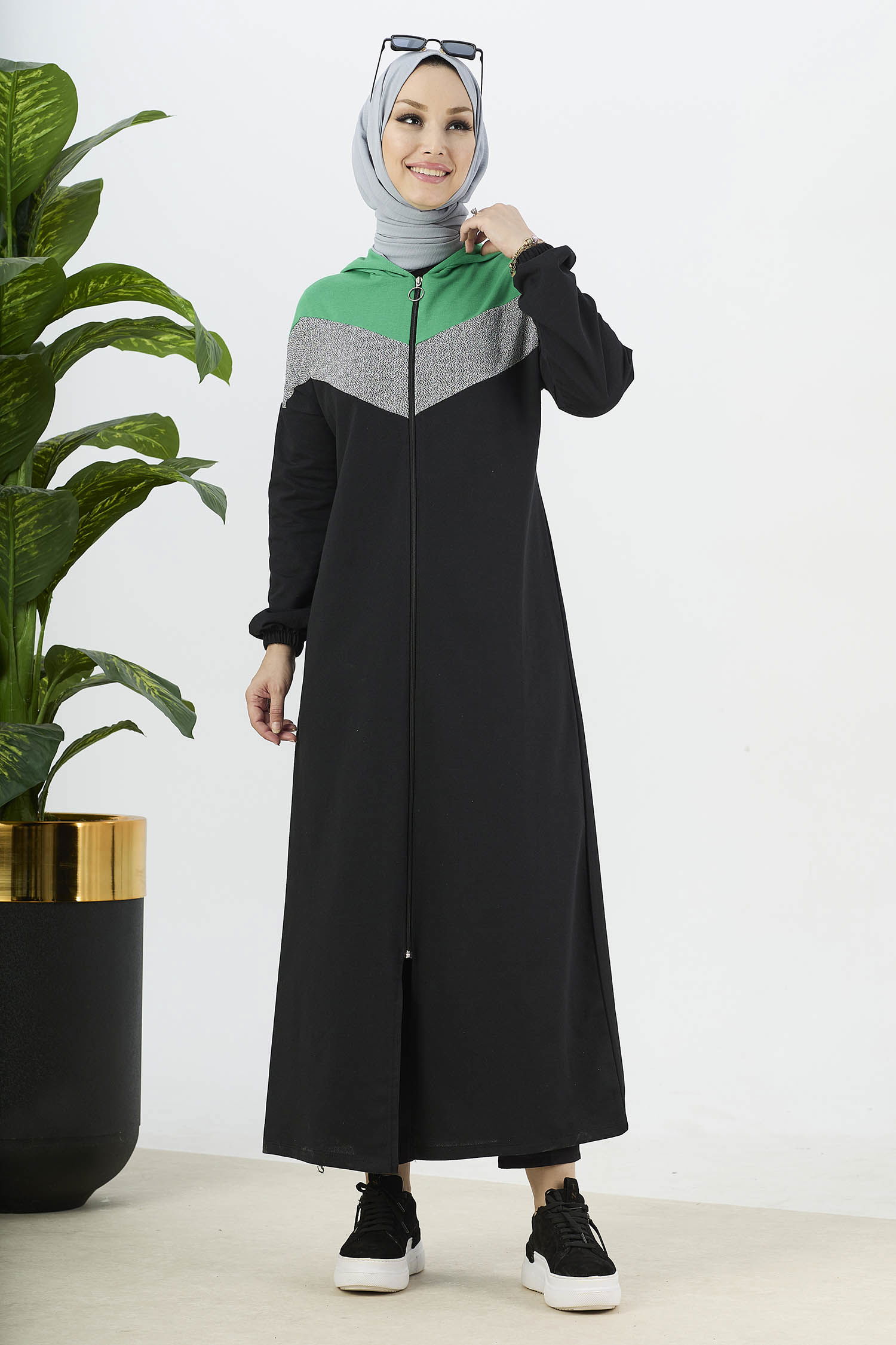 3088-YESIL Ferace - 1