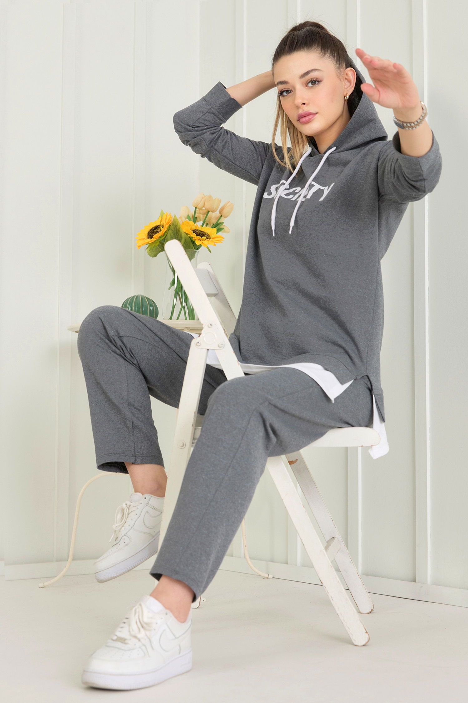 3553-FUME TUNIK PANTOLON - 1