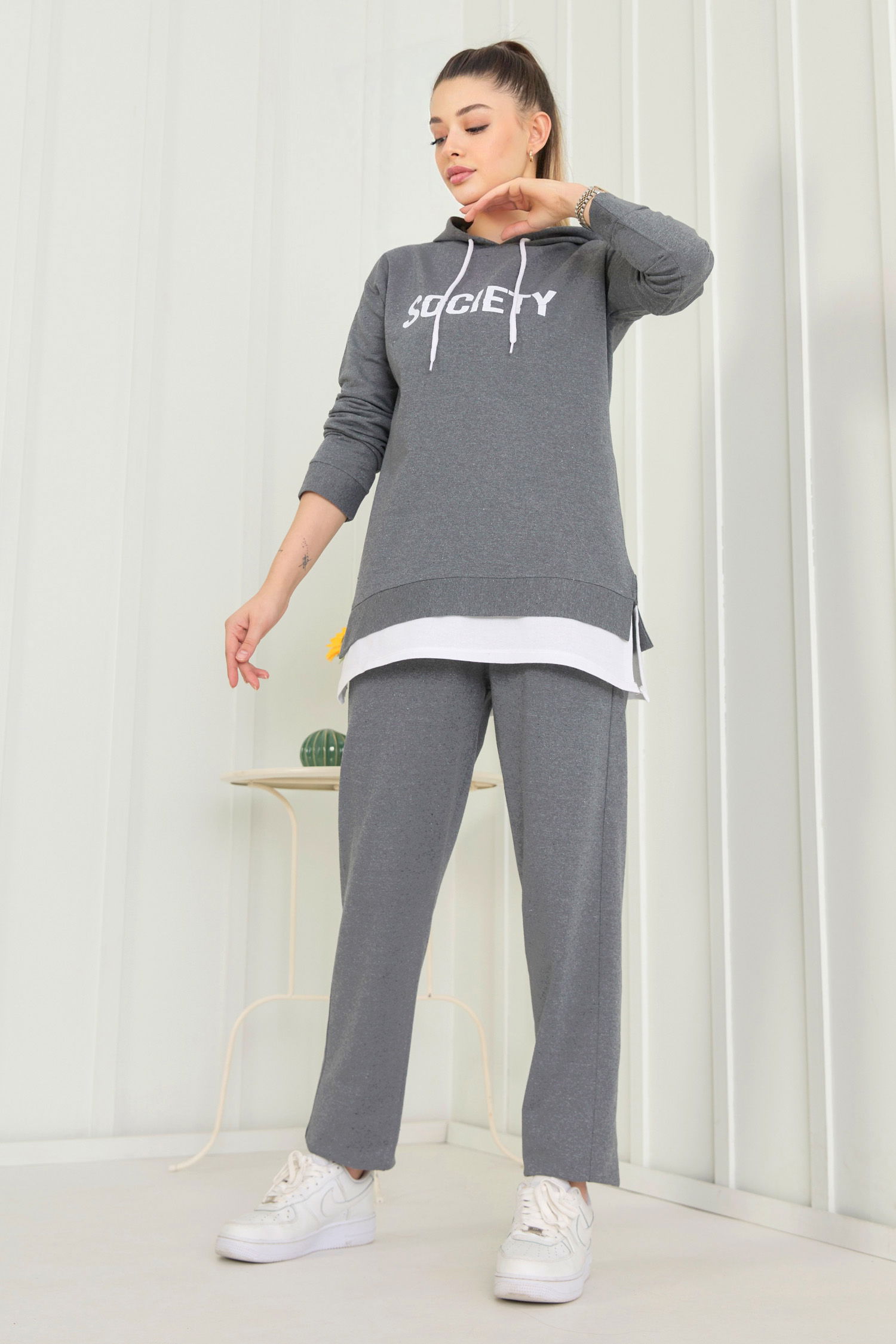 3553-FUME TUNIK PANTOLON - 2