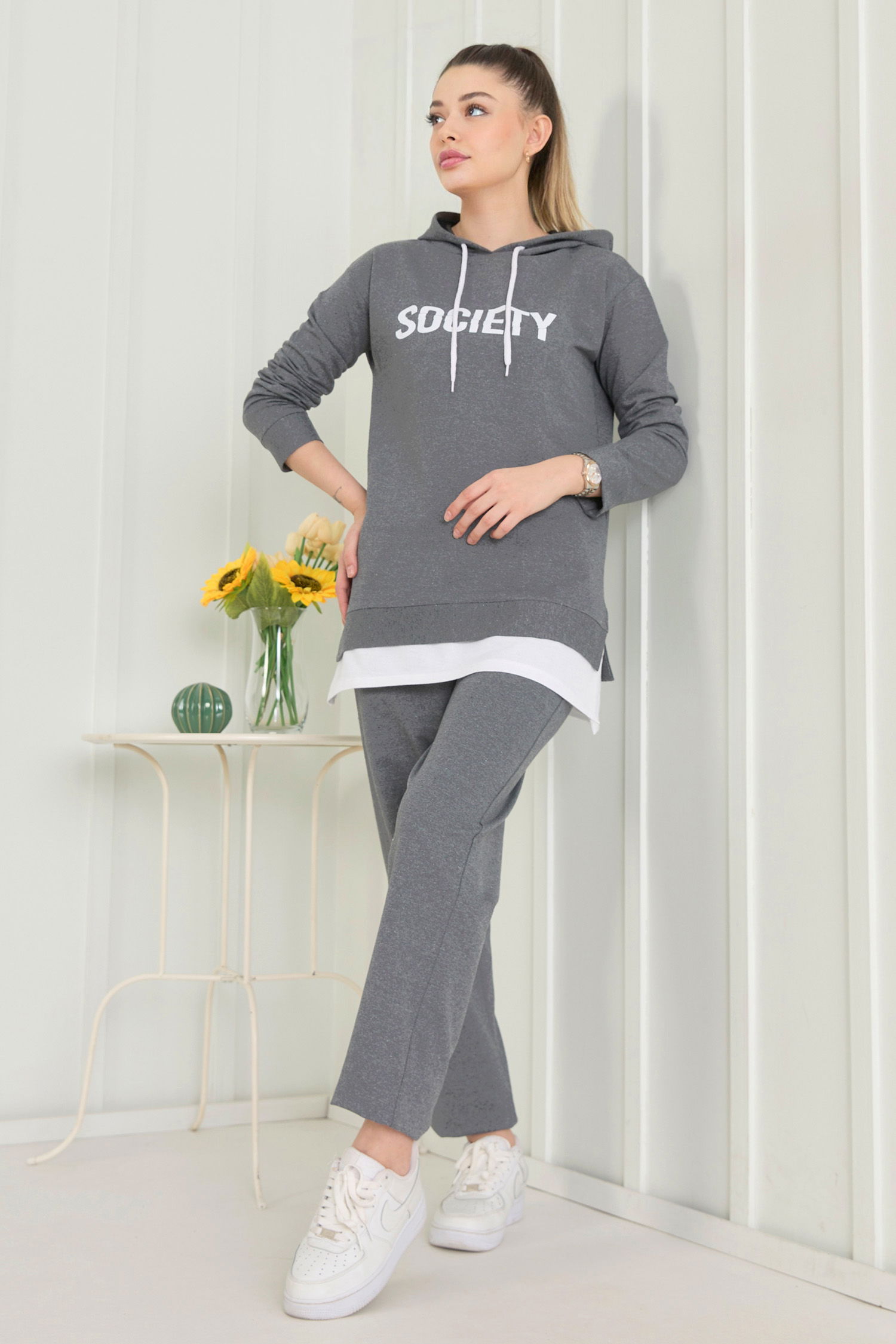 3553-FUME TUNIK PANTOLON - 3