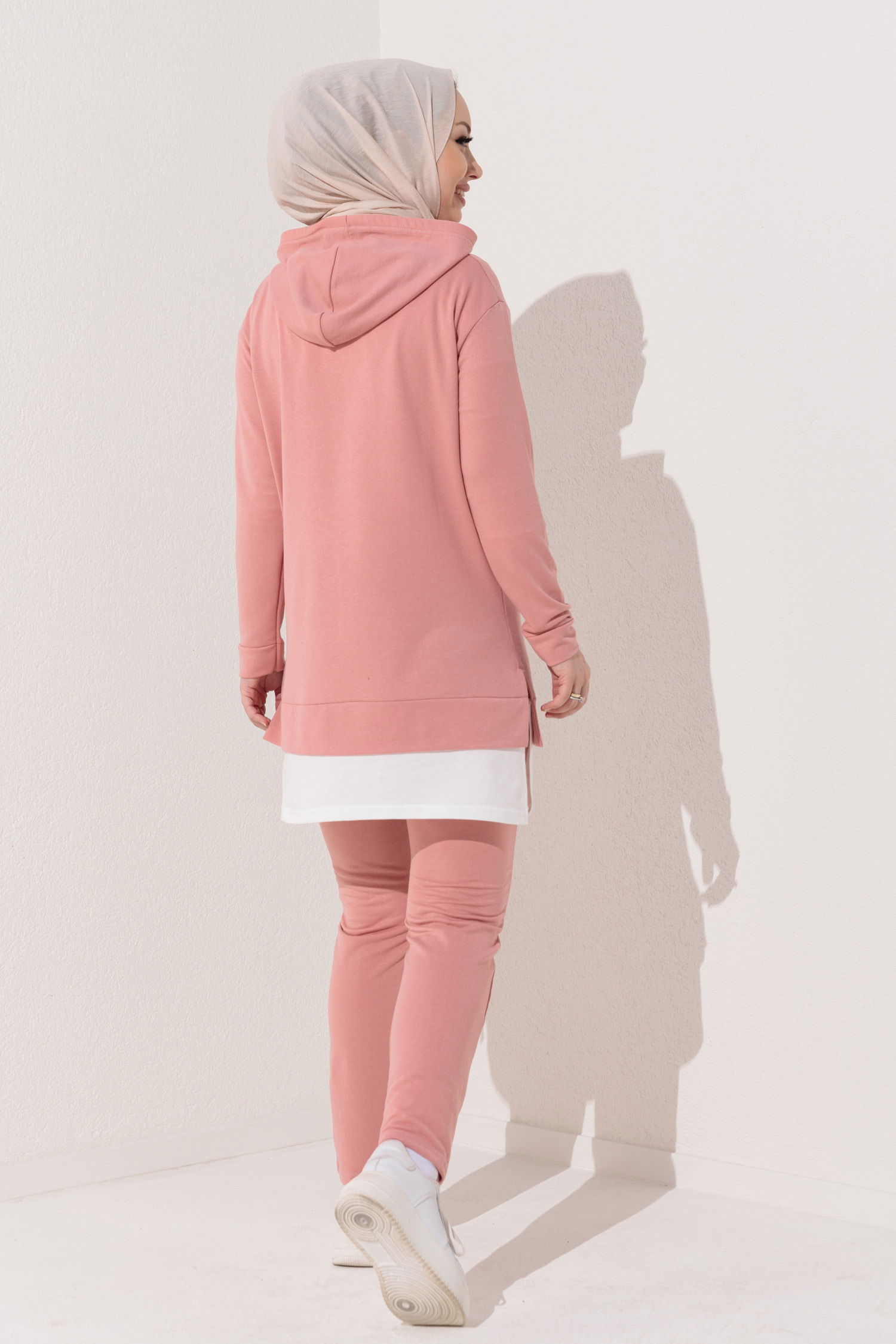 3553-GÜL Tunık + Pantolon - 4