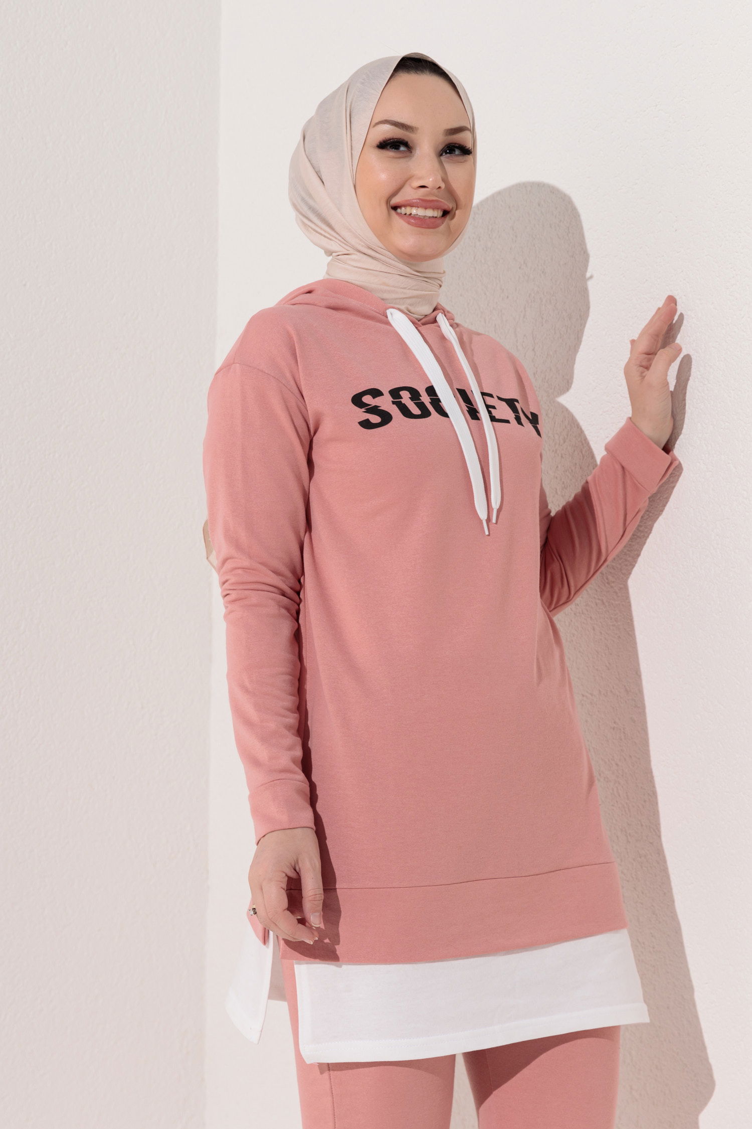 3553-GÜL Tunık + Pantolon - 2