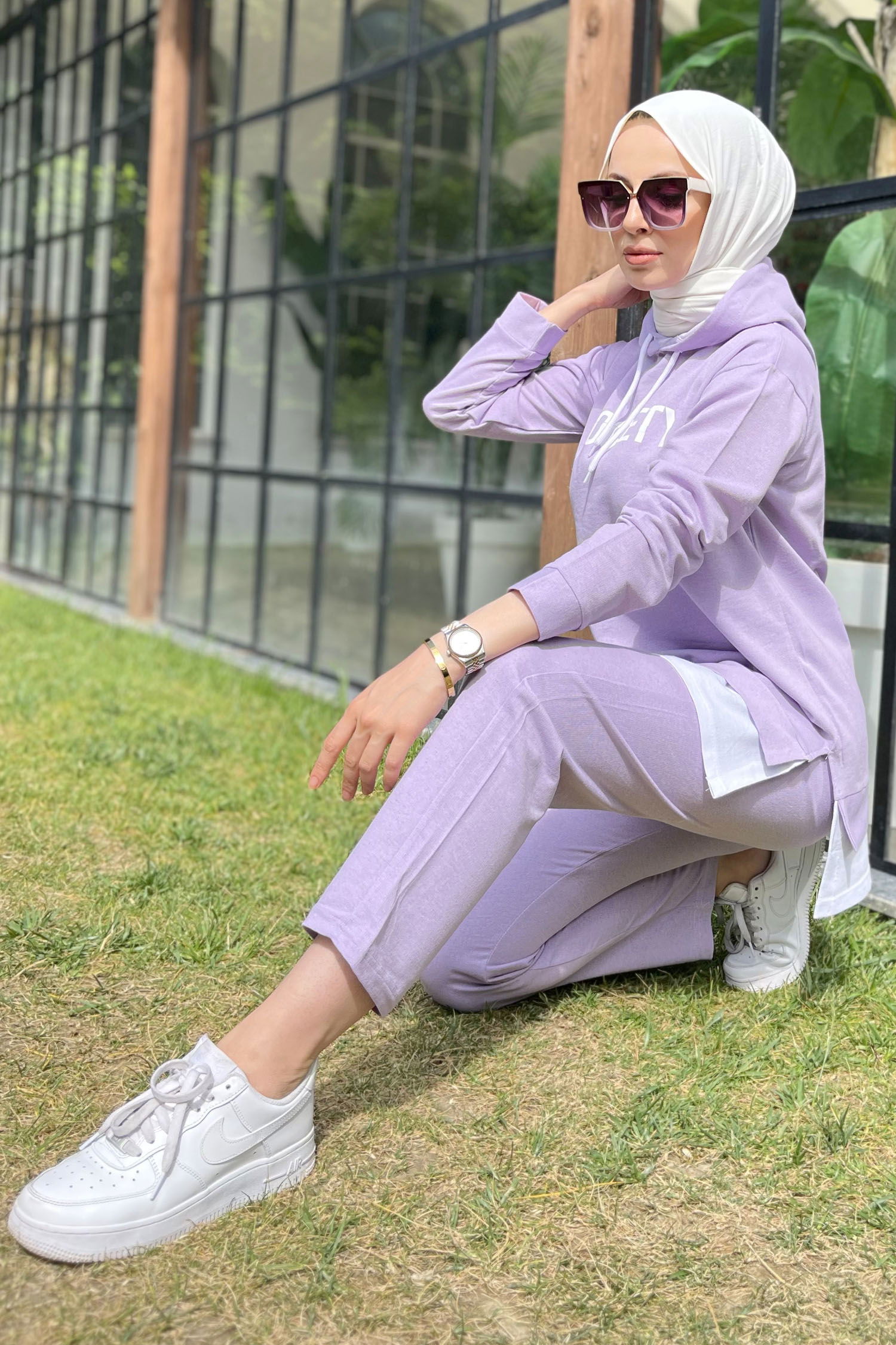 3553-LILA TUNIK PANTOLON - 5