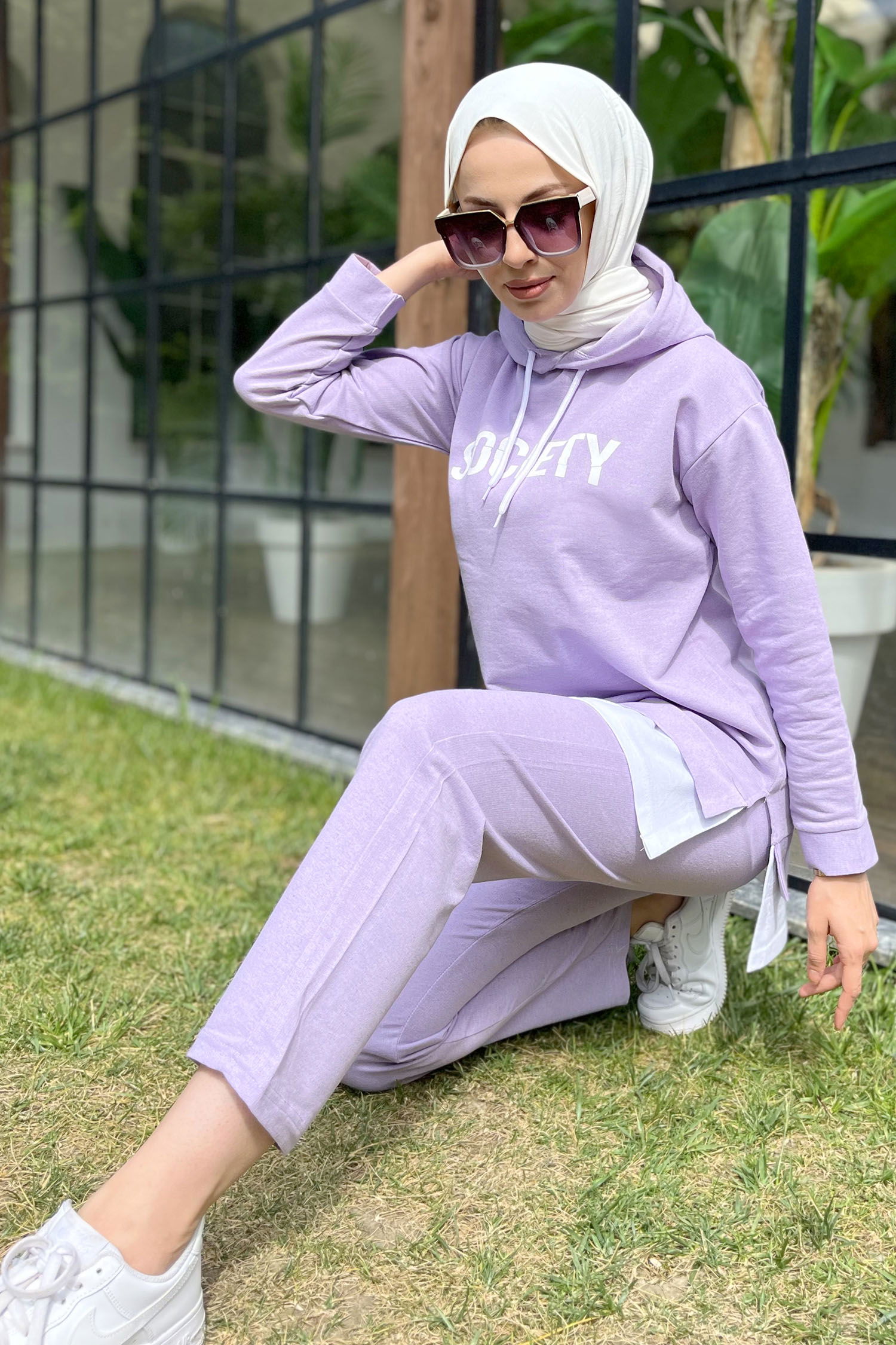 3553-LILA TUNIK PANTOLON - 6