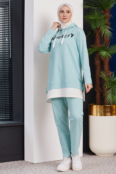 3553-MINT Tunık + Pantolon 