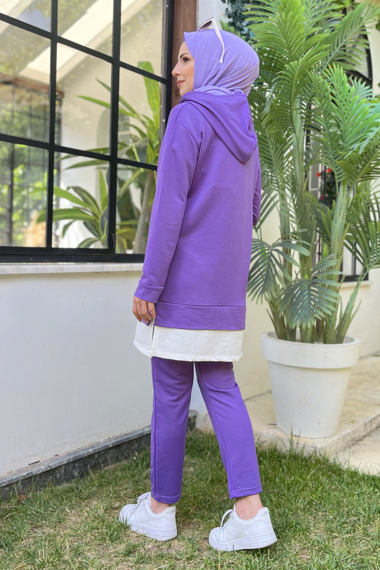 3553-MOR TUNIK PANTOLON - 7