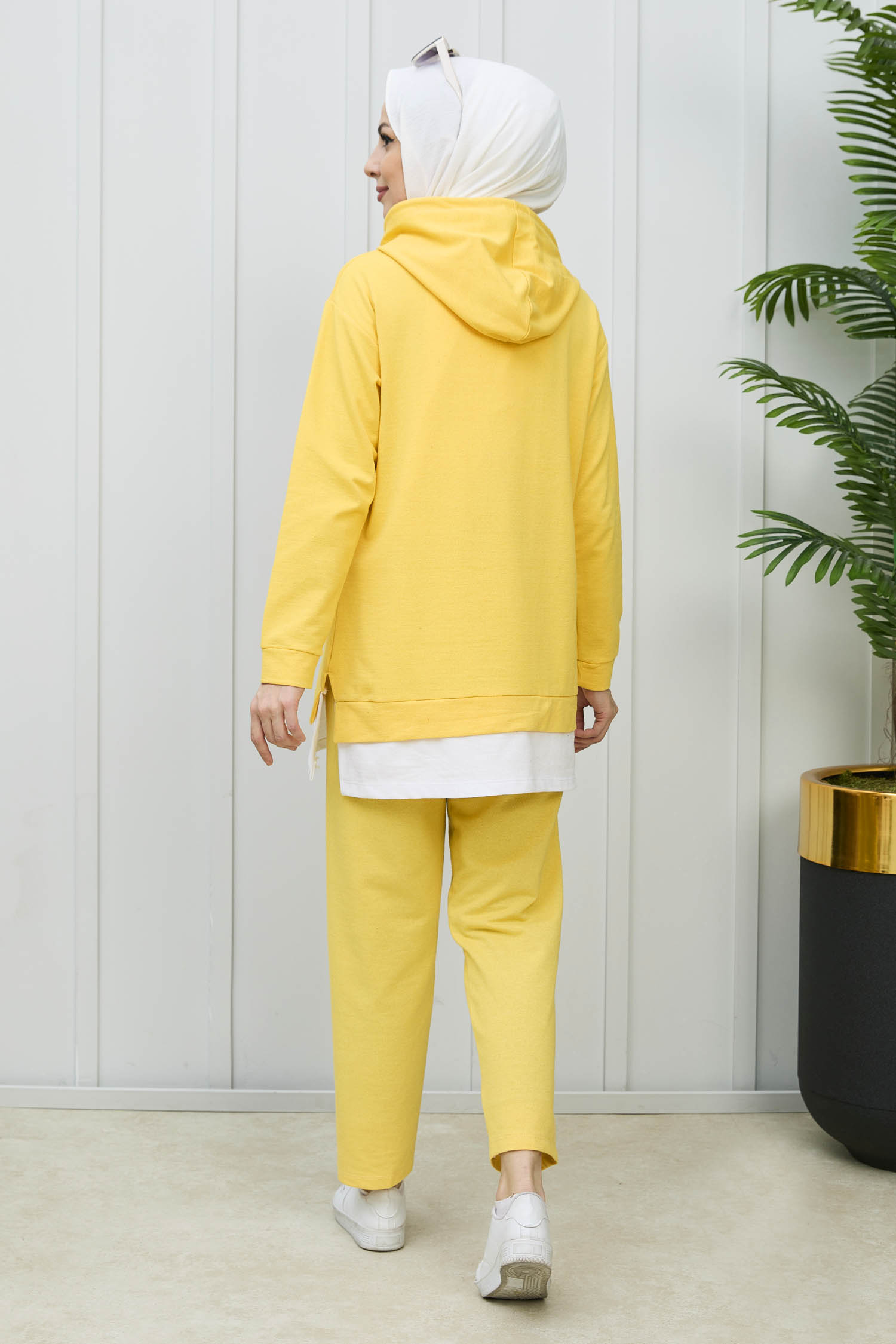 3553-SARI TUNIK PANTOLON - 7