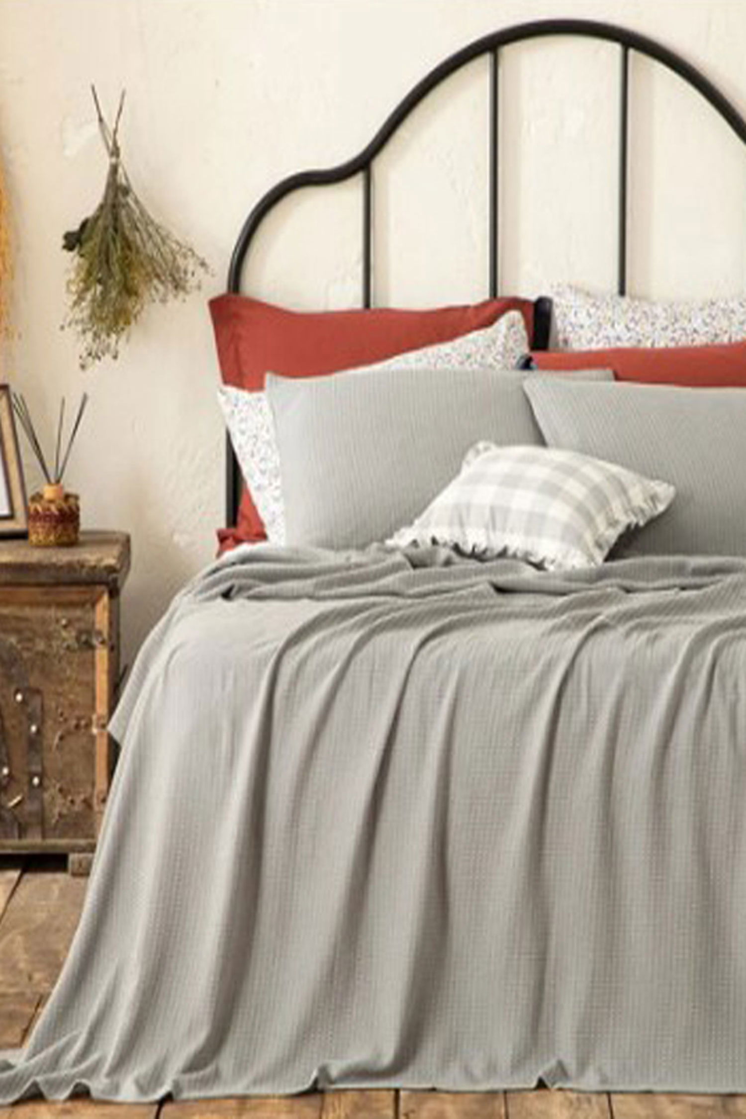 60020-D2-GRI Tek Kişilik Pike - 1