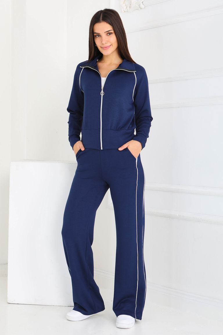 Ara garnili Modal İkili Takım - 27877-LACIVERT - TOFİSA