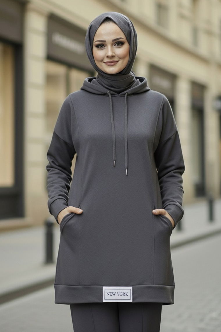 Armalı Çift Cepli Vortex İkili Takım - 27982-FUME - TOFİSA