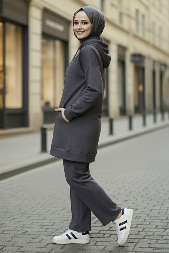 Armalı Çift Cepli Vortex İkili Takım - 27982-FUME - TOFİSA