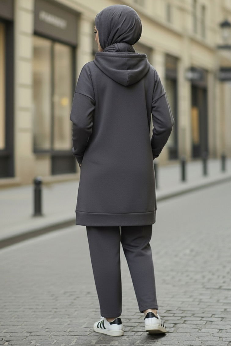 Armalı Çift Cepli Vortex İkili Takım - 27982-FUME - TOFİSA