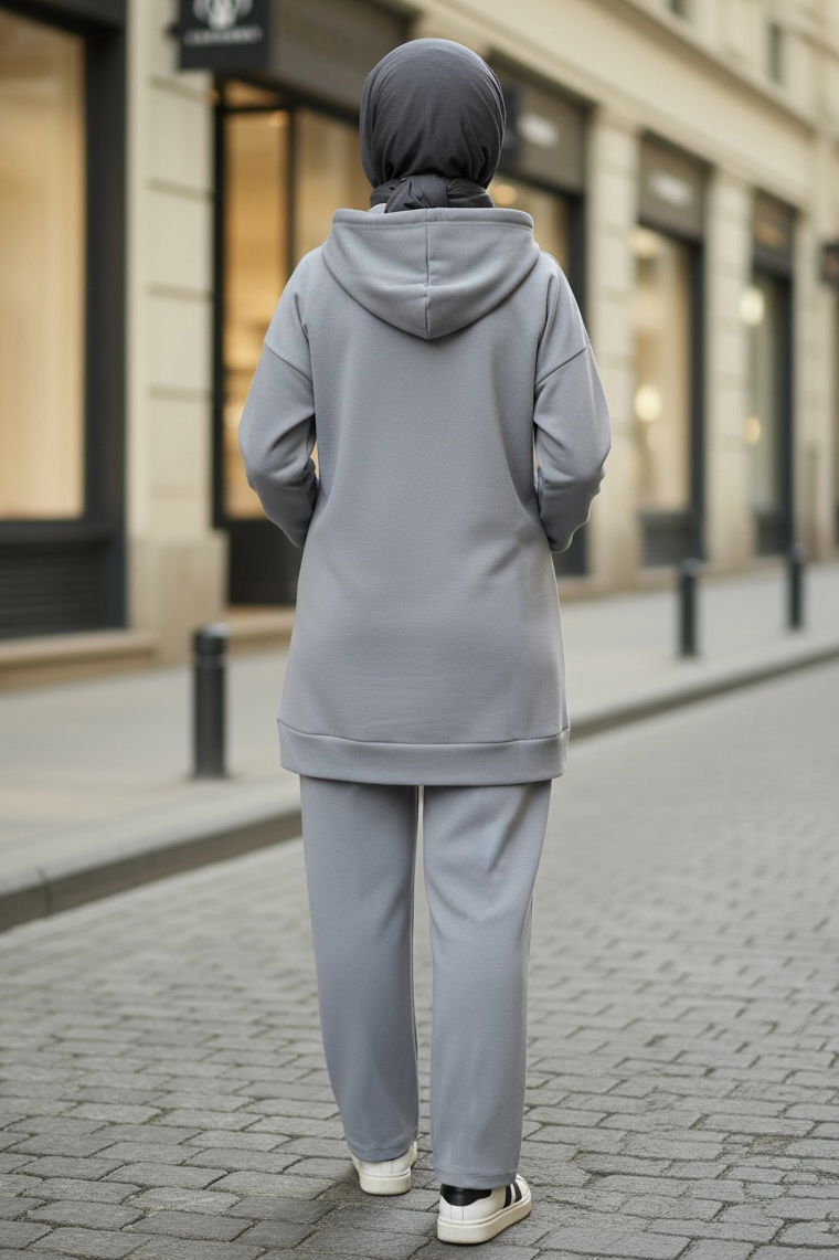 Armalı Çift Cepli Vortex İkili Takım - 27982-GRI - 3