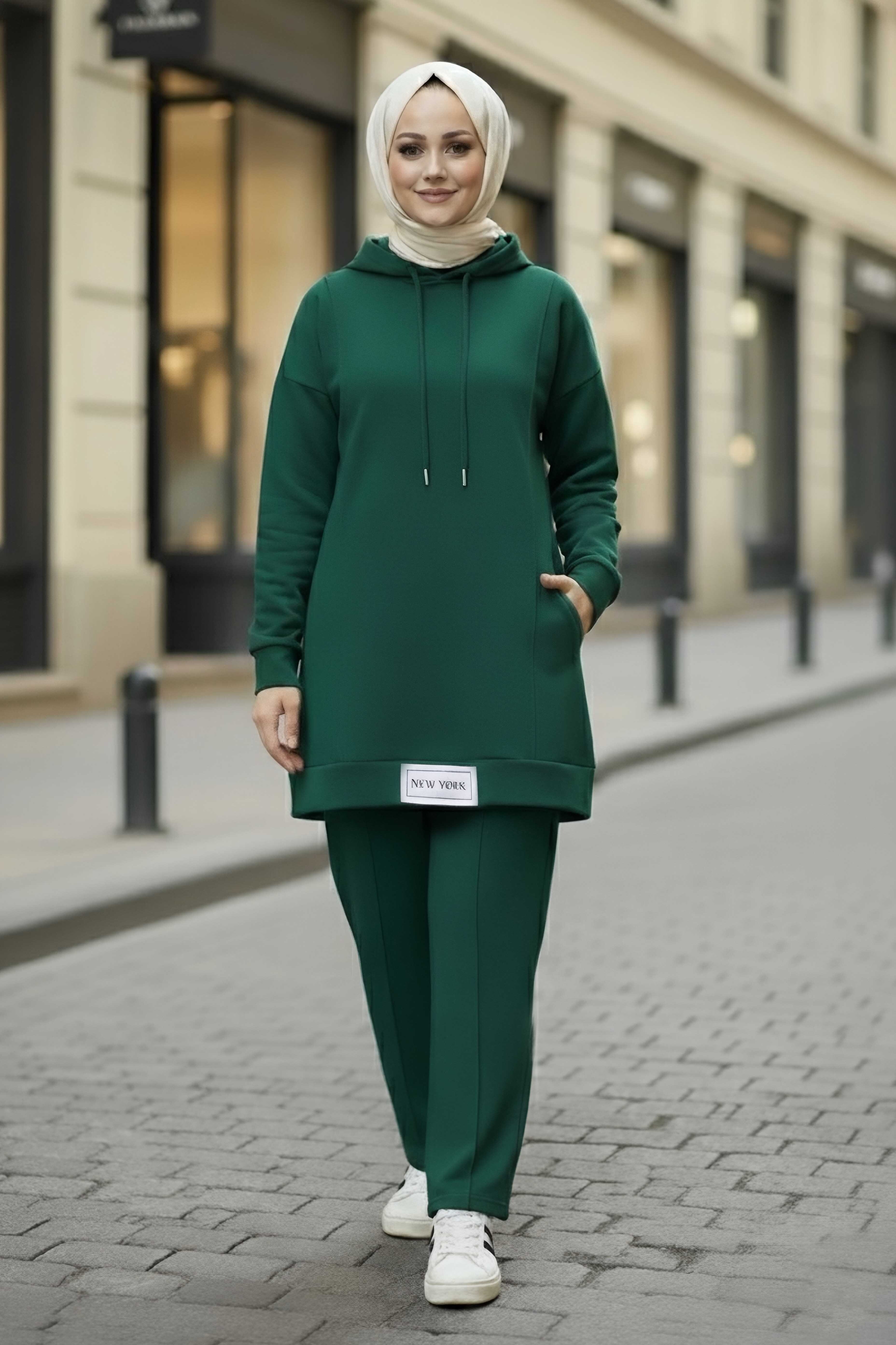 Armalı Çift Cepli Vortex İkili Takım - 27982-ZUMRUT - 1