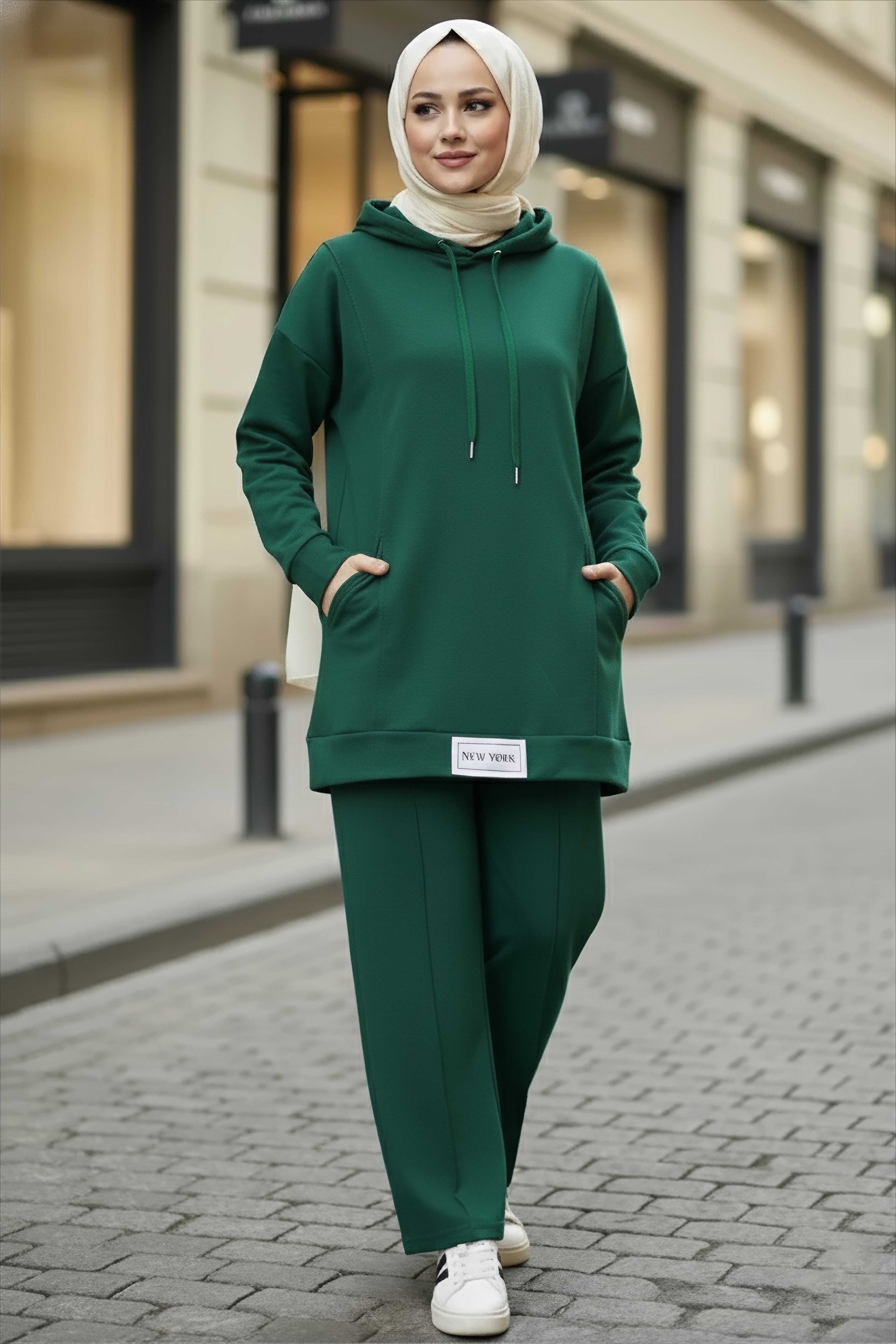 Armalı Çift Cepli Vortex İkili Takım - 27982-ZUMRUT - 2