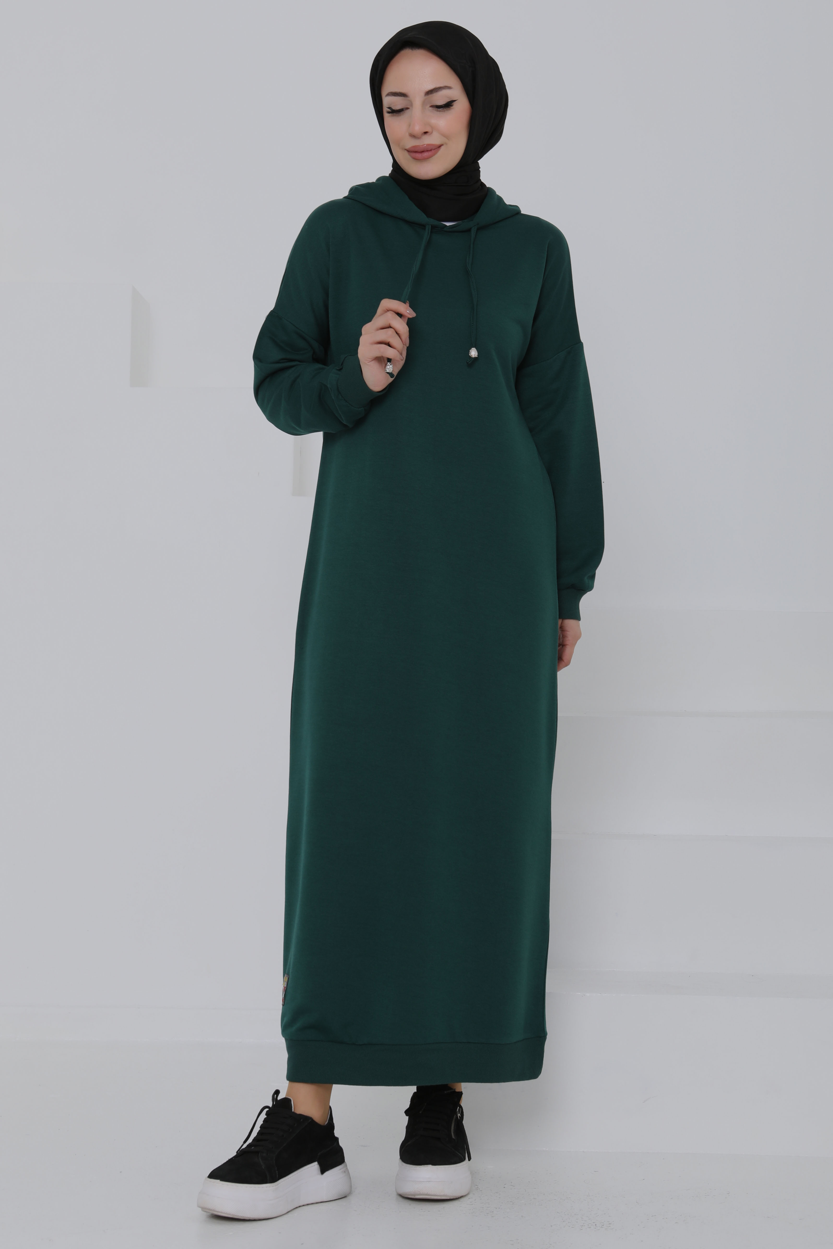 Armalı Elbise Zümrüt - 27049 - 3