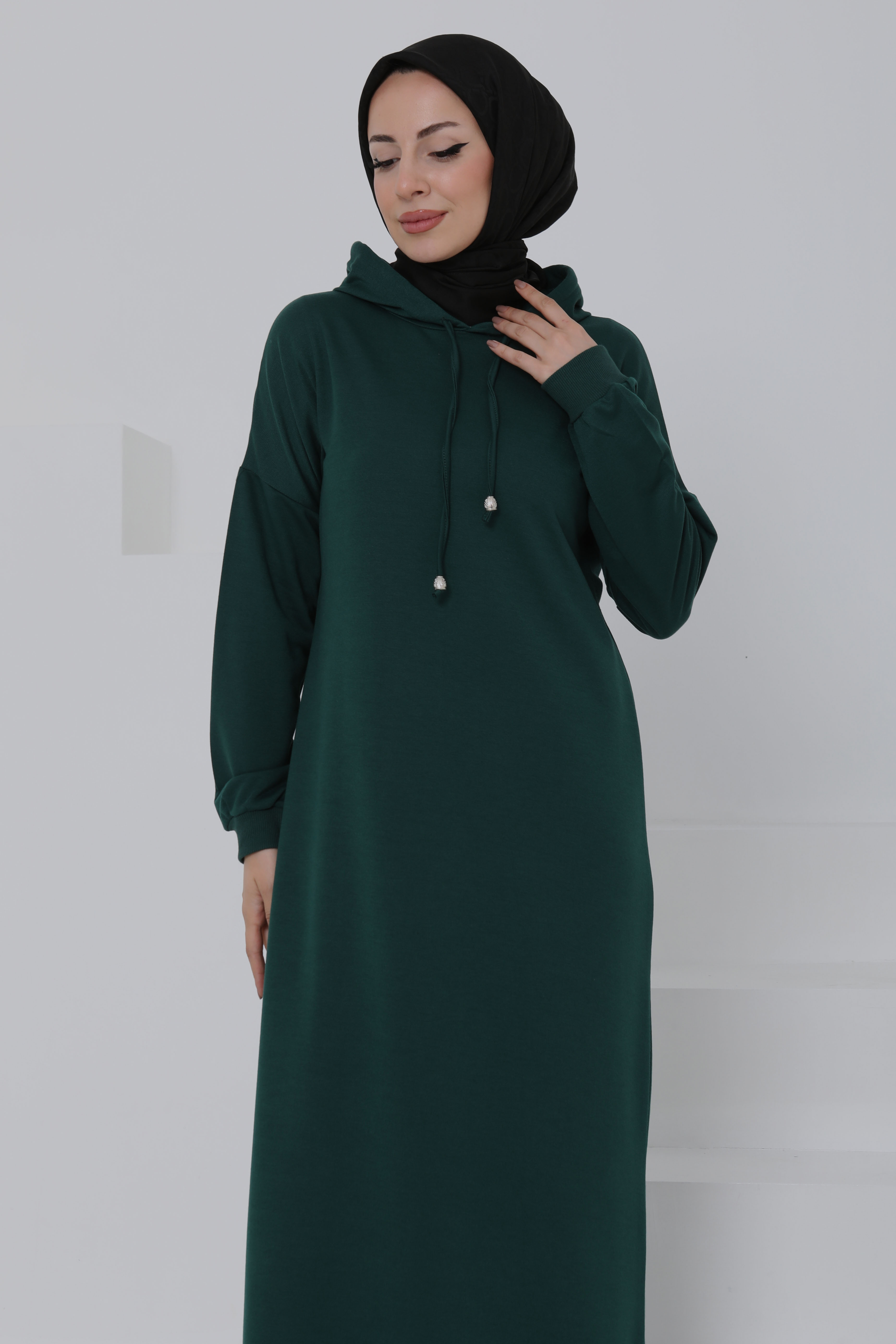Armalı Elbise Zümrüt - 27049 - 5