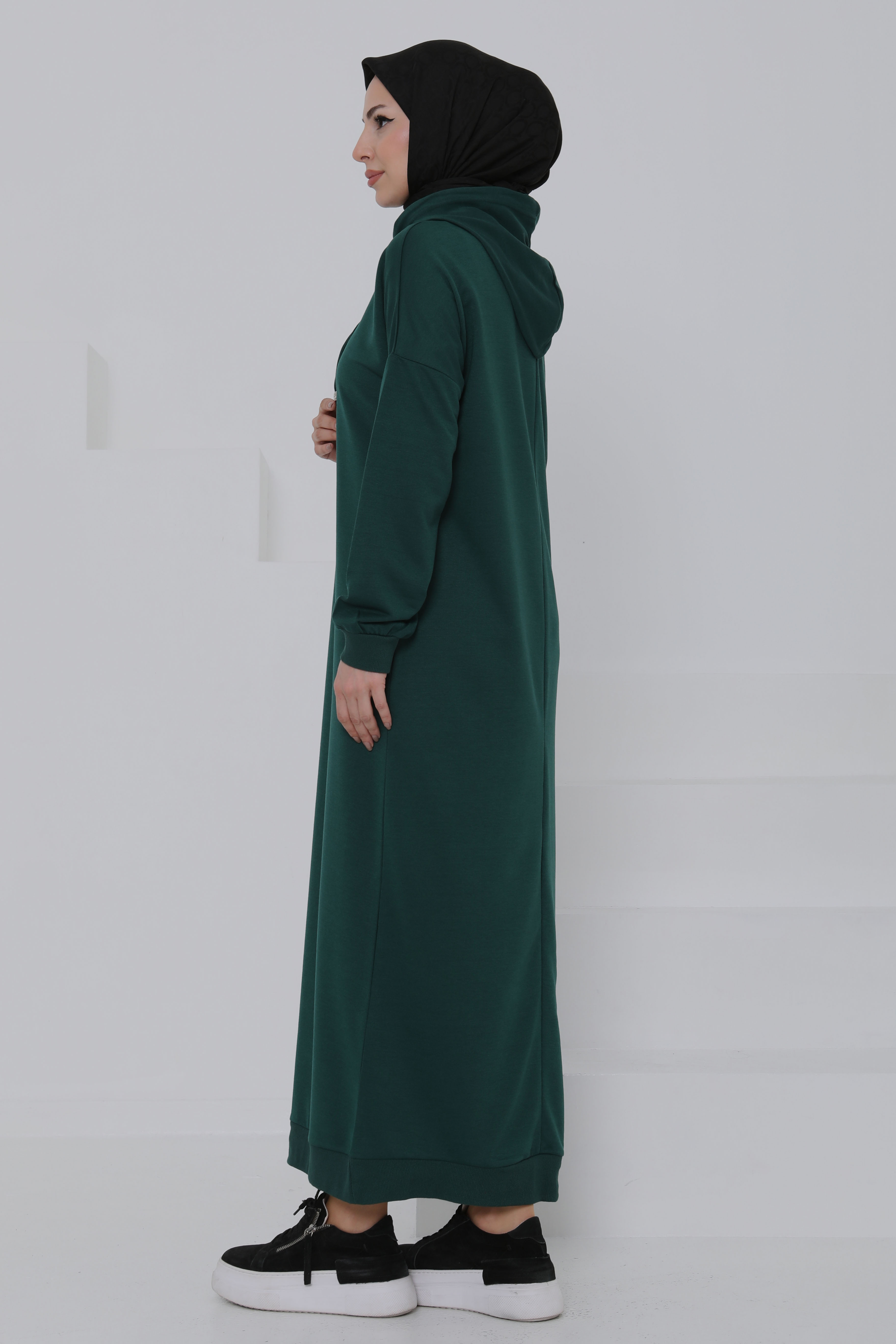 Armalı Elbise Zümrüt - 27049 - 7