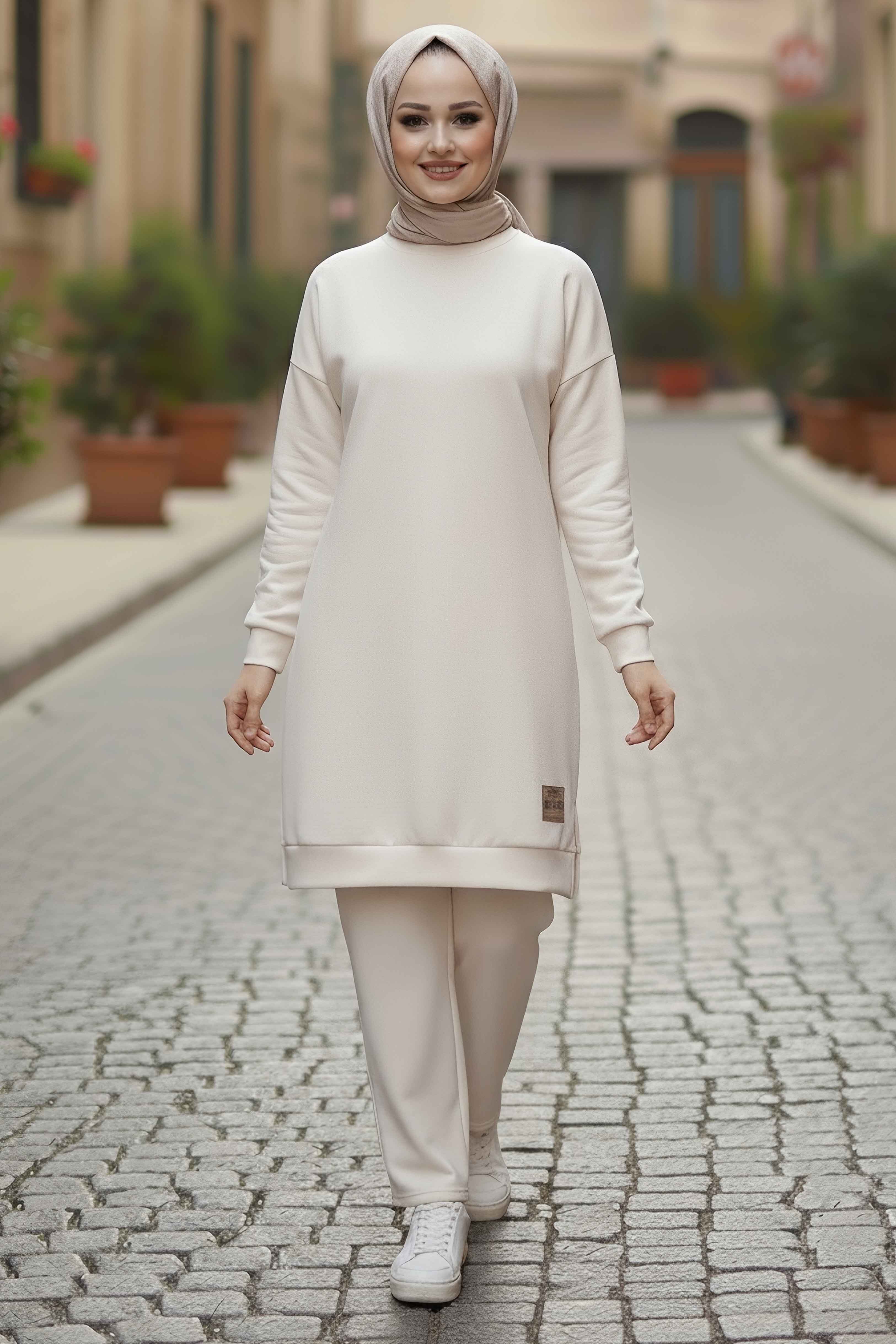 Armalı Vortex İkili Takım - 28000-KREM - 1