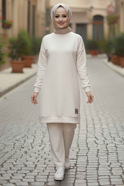 Armalı Vortex İkili Takım - 28000-KREM 