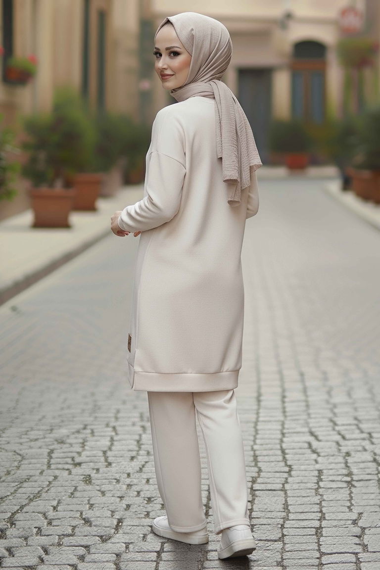 Armalı Vortex İkili Takım - 28000-KREM - TOFİSA