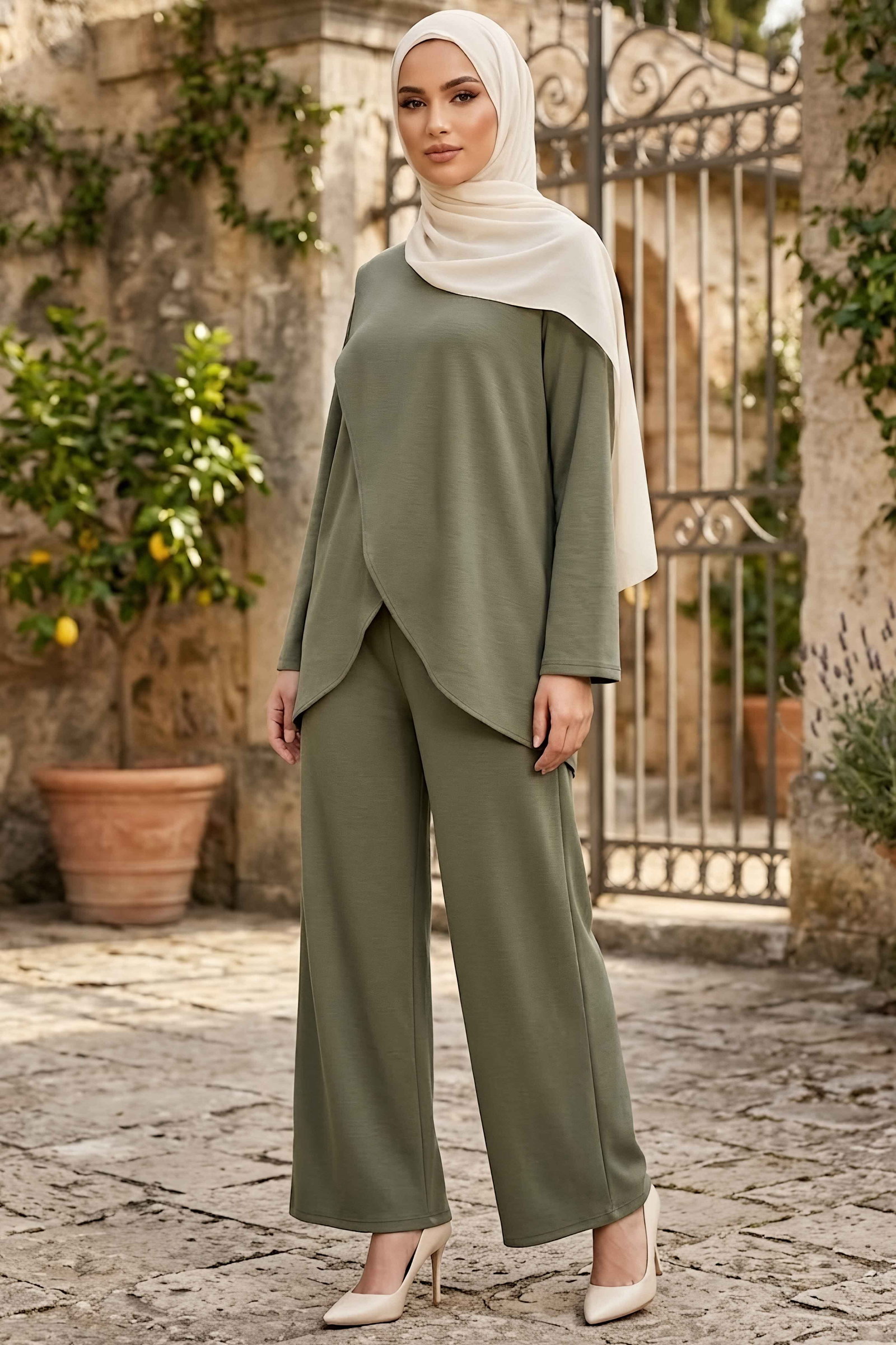 Asimetrik Oysh Modal Takım Haki - 28967-HAKI - 1
