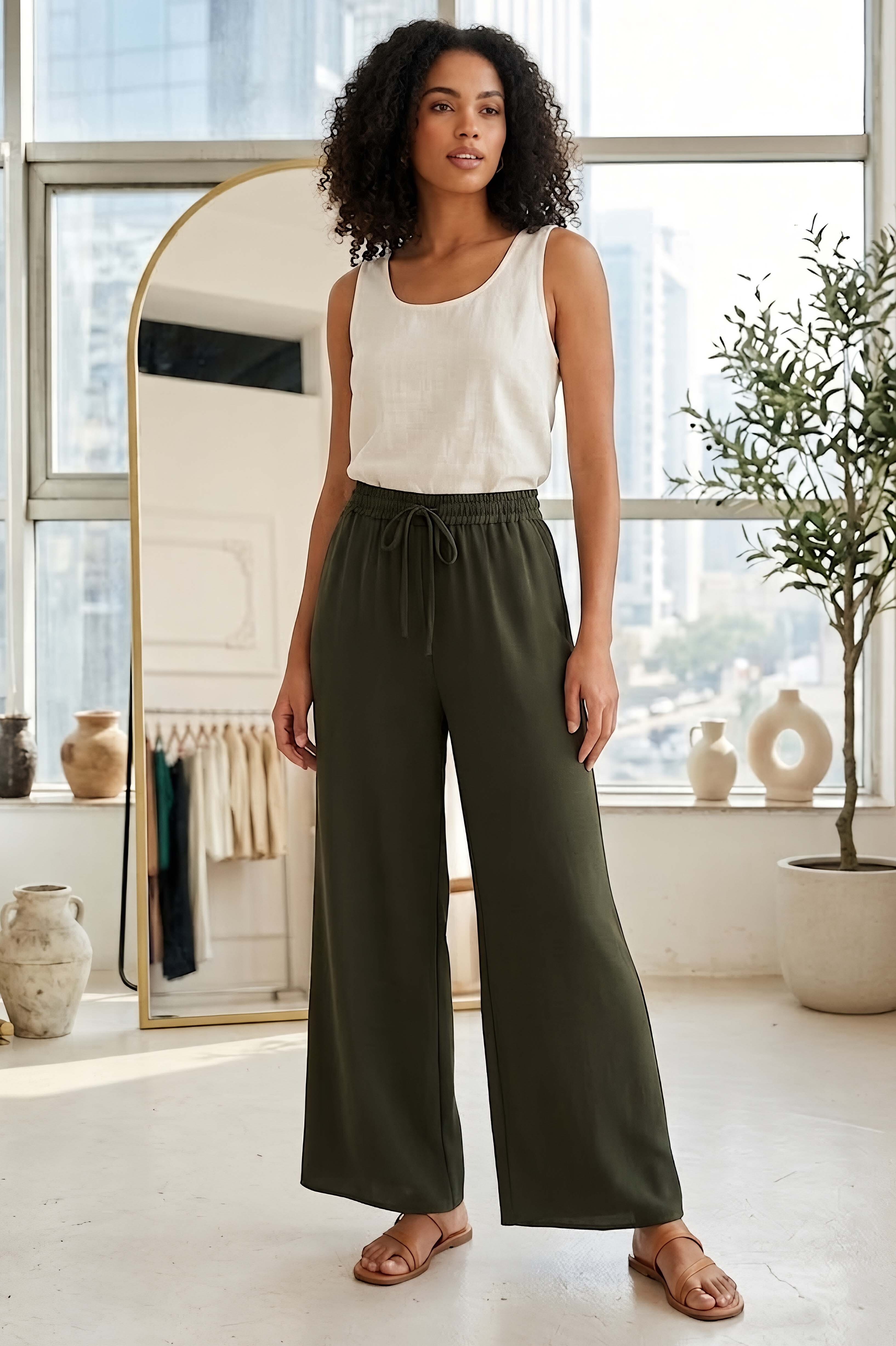 Ayrobin Salaş Pantolon Haki - 28755-HAKI - 1