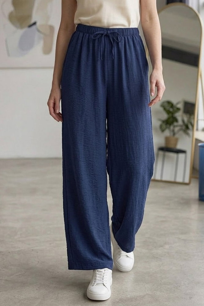 Ayrobin Salaş Pantolon Lacivert - 28755-LACIVERT - 2