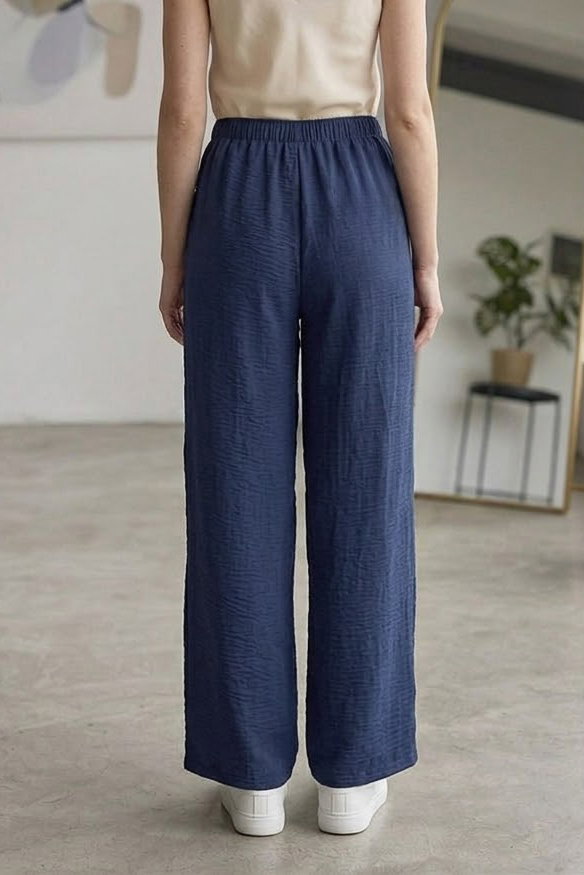 Ayrobin Salaş Pantolon Lacivert - 28755-LACIVERT - 4
