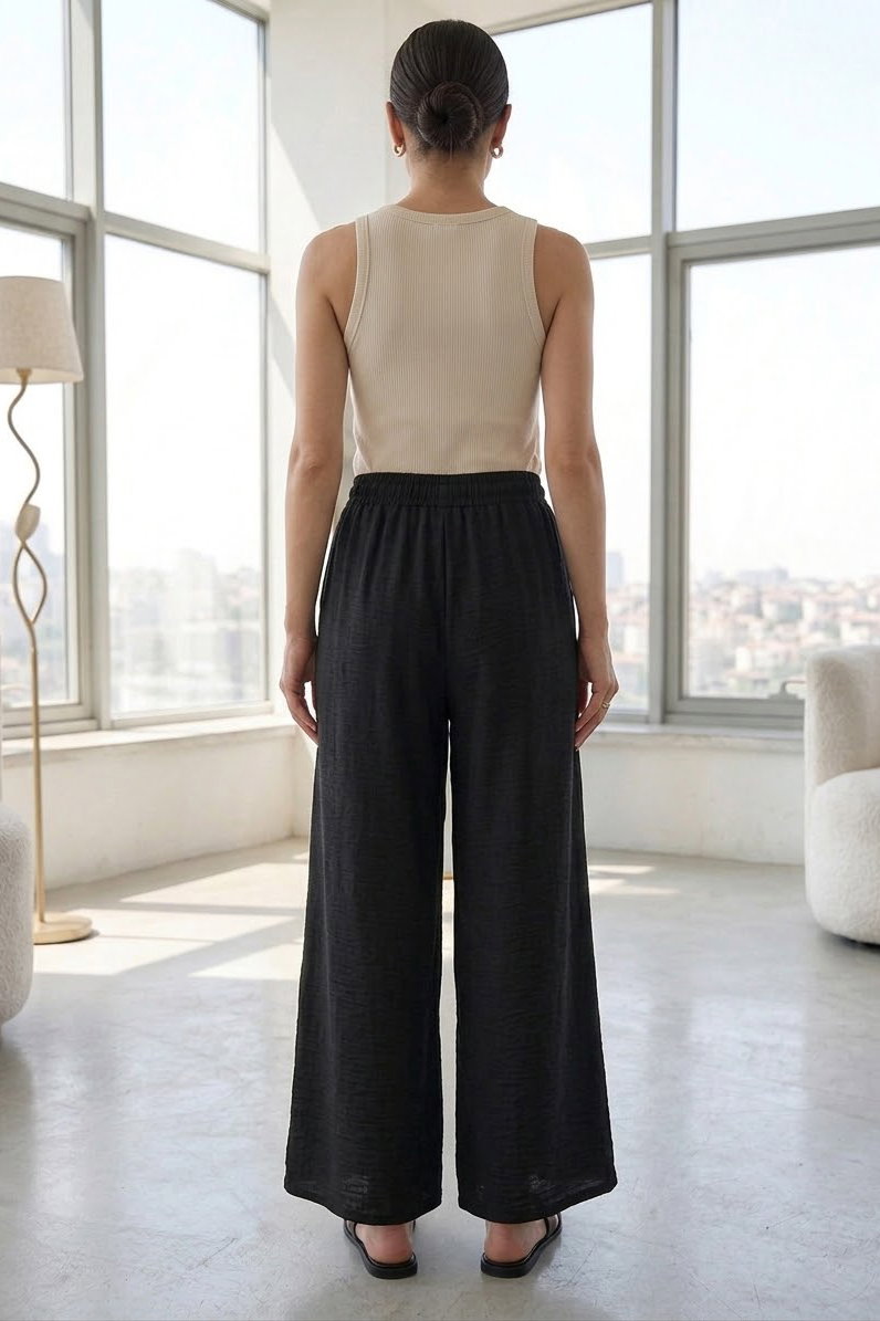 Ayrobin Salaş Pantolon Siyah - 28755-SIYAH - 3