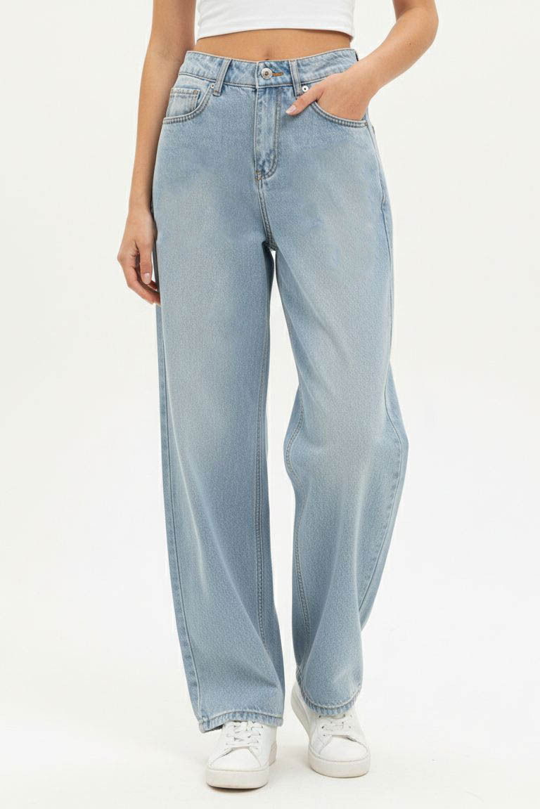 Baggy Kot Pantolon - 28280-BUZ-MAVI - 1