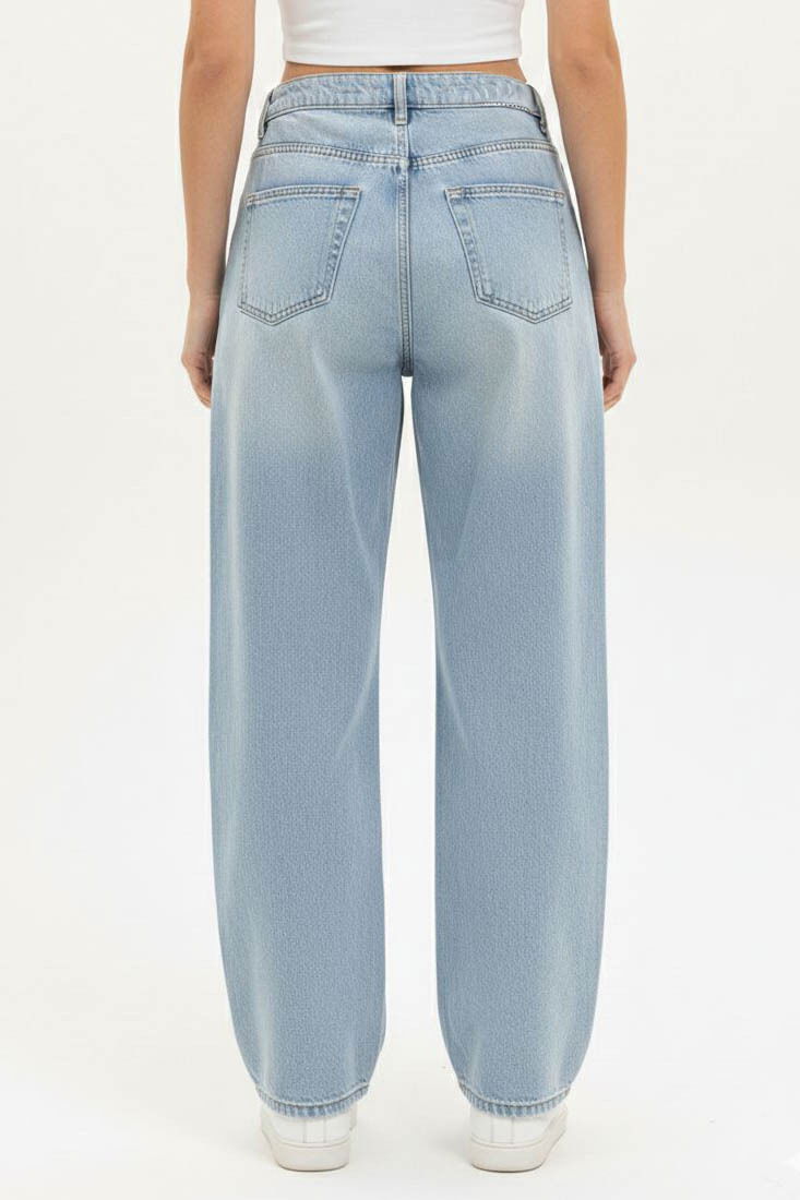 Baggy Kot Pantolon - 28280-BUZ-MAVI - 4