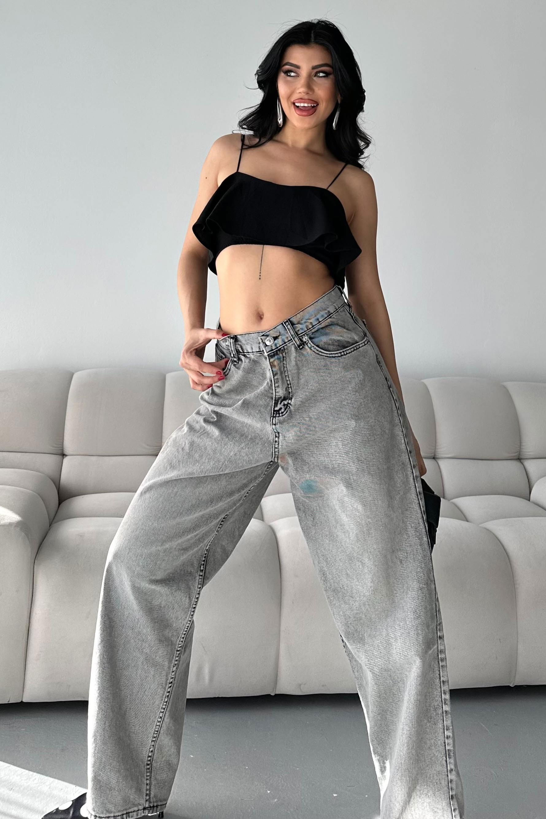 Baggy Kot Pantolon - 28280-FUME - 4