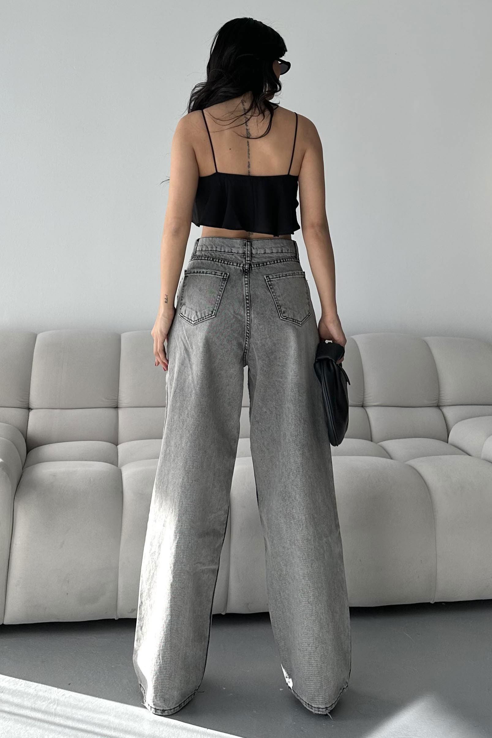 Baggy Kot Pantolon - 28280-FUME - 5