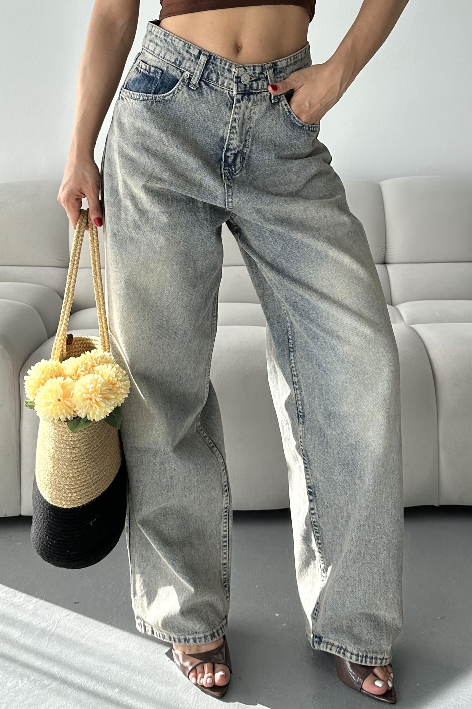 Baggy Kot Pantolon - 28280-TINT-KAHVE - 2