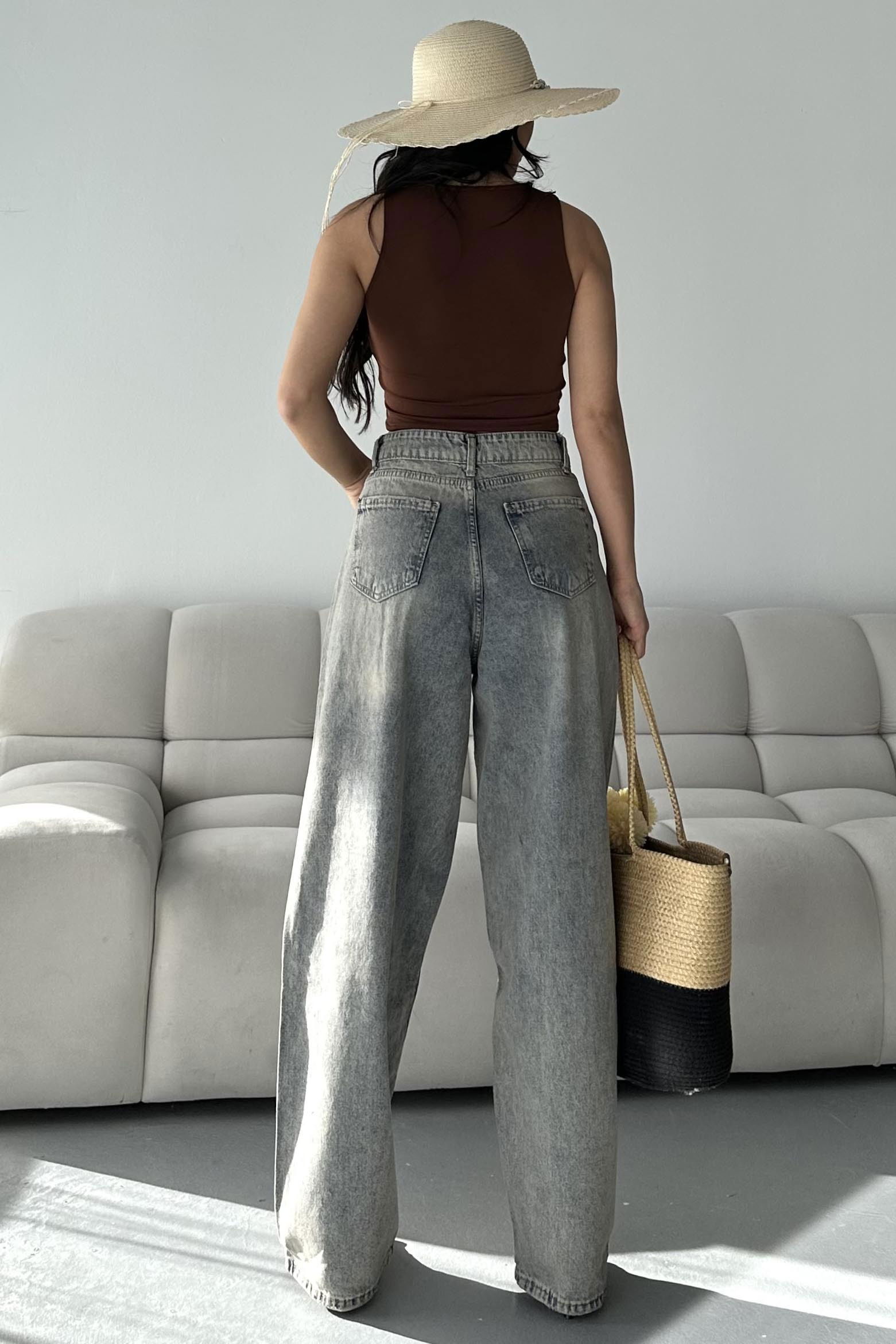 Baggy Kot Pantolon - 28280-TINT-KAHVE - 5