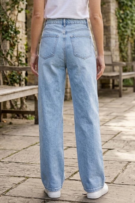 Baggy Kot Pantolon Buz Mavi - K3006-BUZ-MAVI - 3
