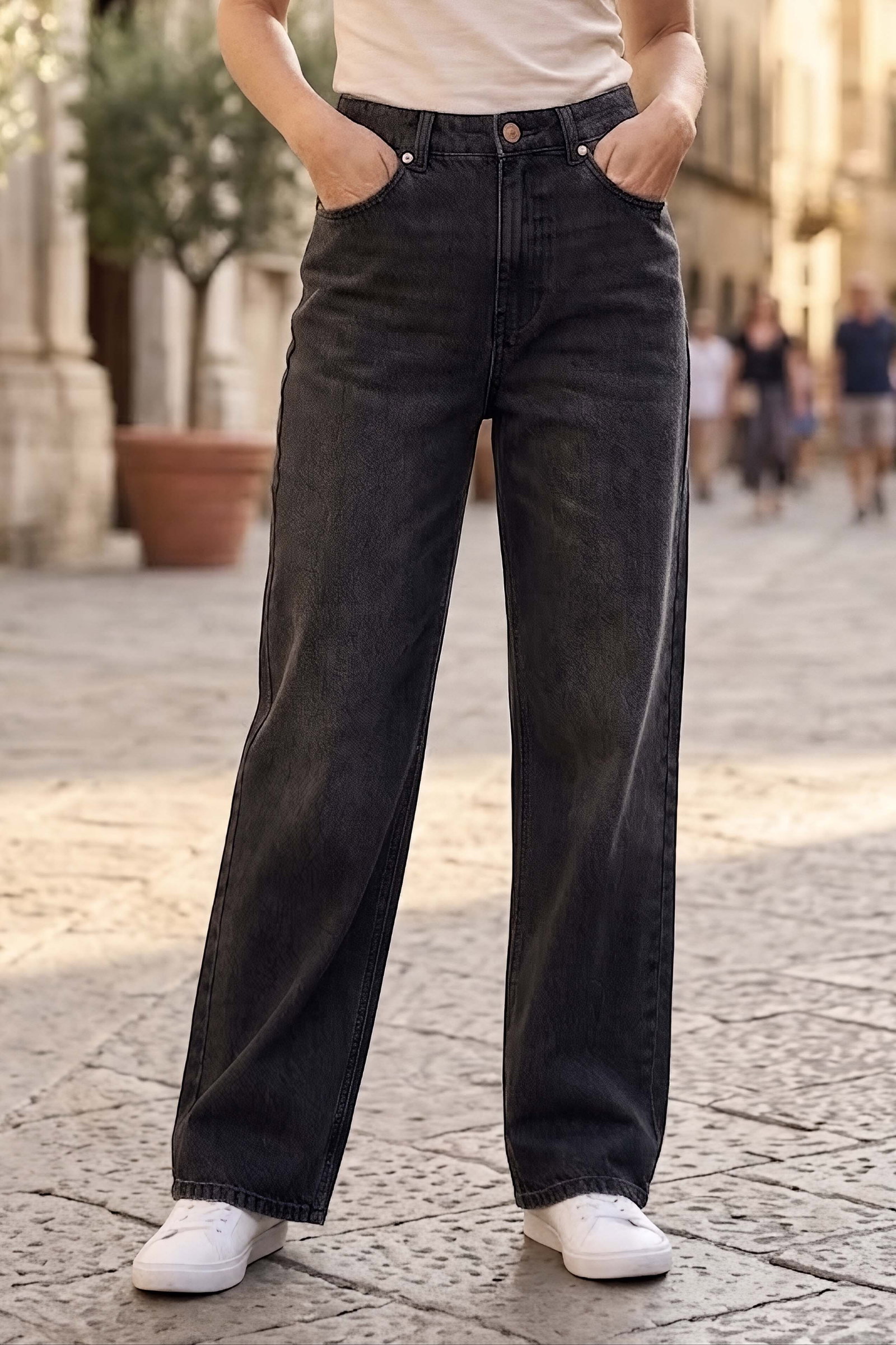 Baggy Kot Pantolon Füme - K3006-FUME - 1