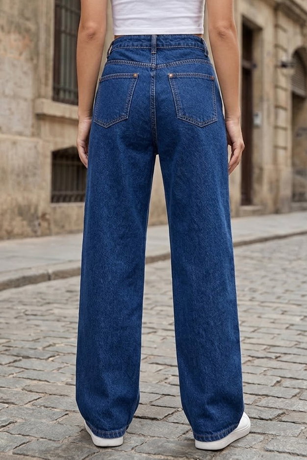 Baggy Kot Pantolon Koyu Mavi - K3006-KOYU-MAVI - 3