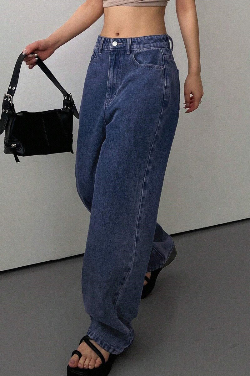 Baggy Kot Pantolon Mavi - 26755 - 2