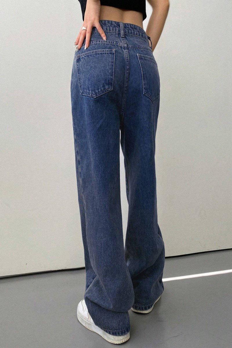 Baggy Kot Pantolon Mavi - 26755 - 4