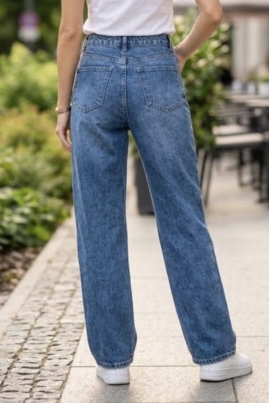 Baggy Kot Pantolon Mavi - 29072-MAVI - 4
