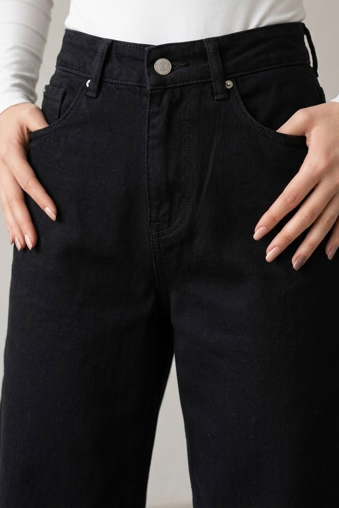 Baggy Kot Pantolon Siyah - K3006-SIYAH - 3