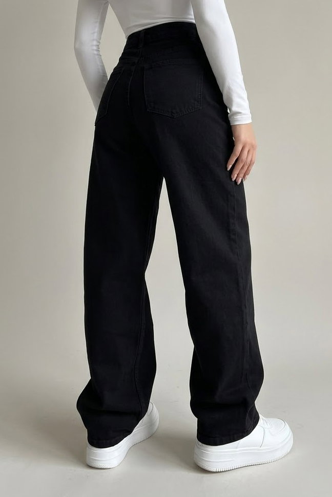Baggy Kot Pantolon Siyah - K3006-SIYAH - 4