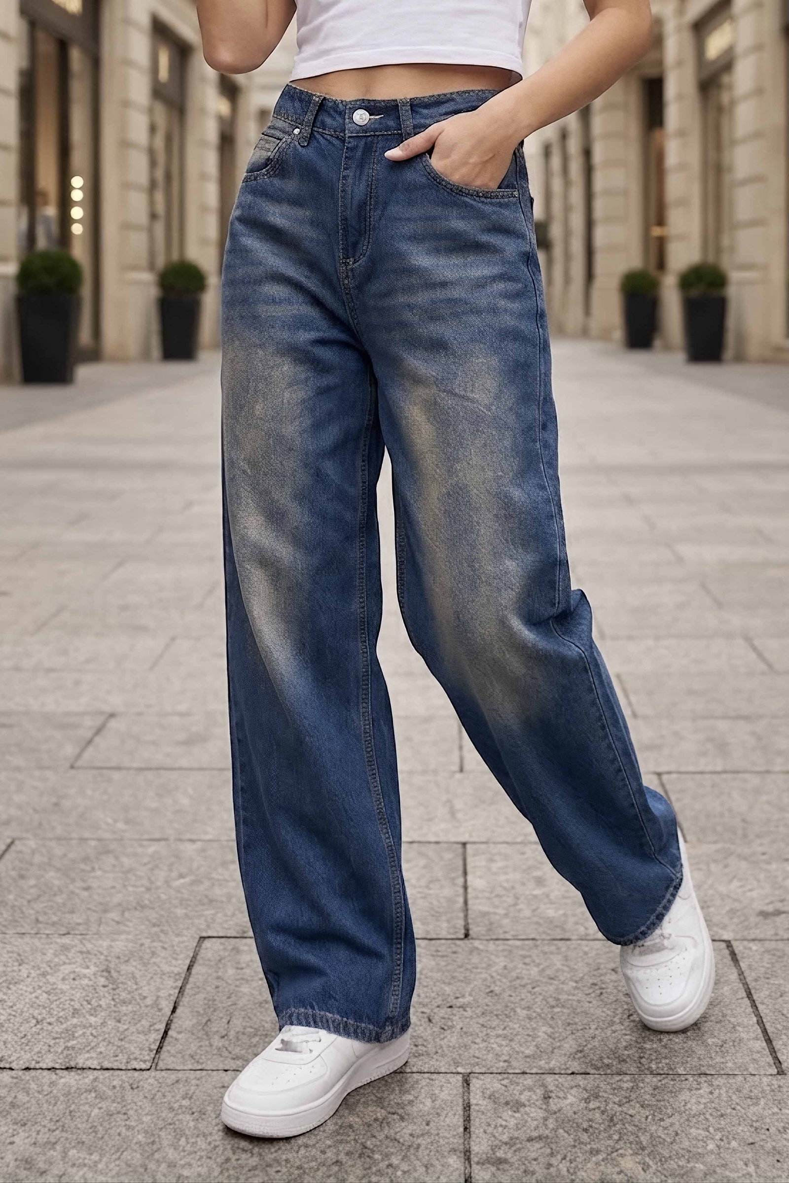 Baggy Kot Pantolon Tint-kahve - K3006-TINT-KAHVE - 1
