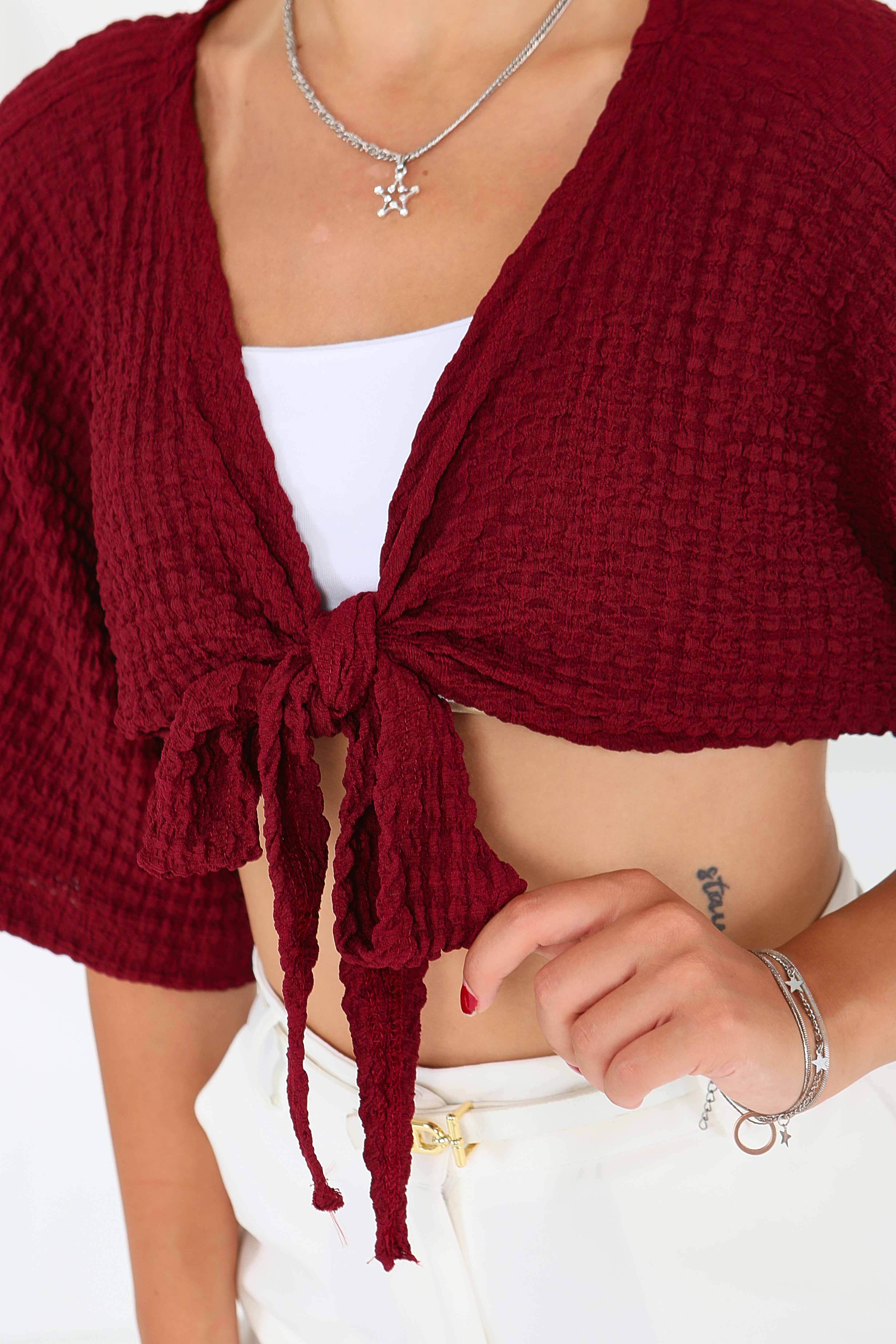 Bağlamalı Bluz - 27539 - 4