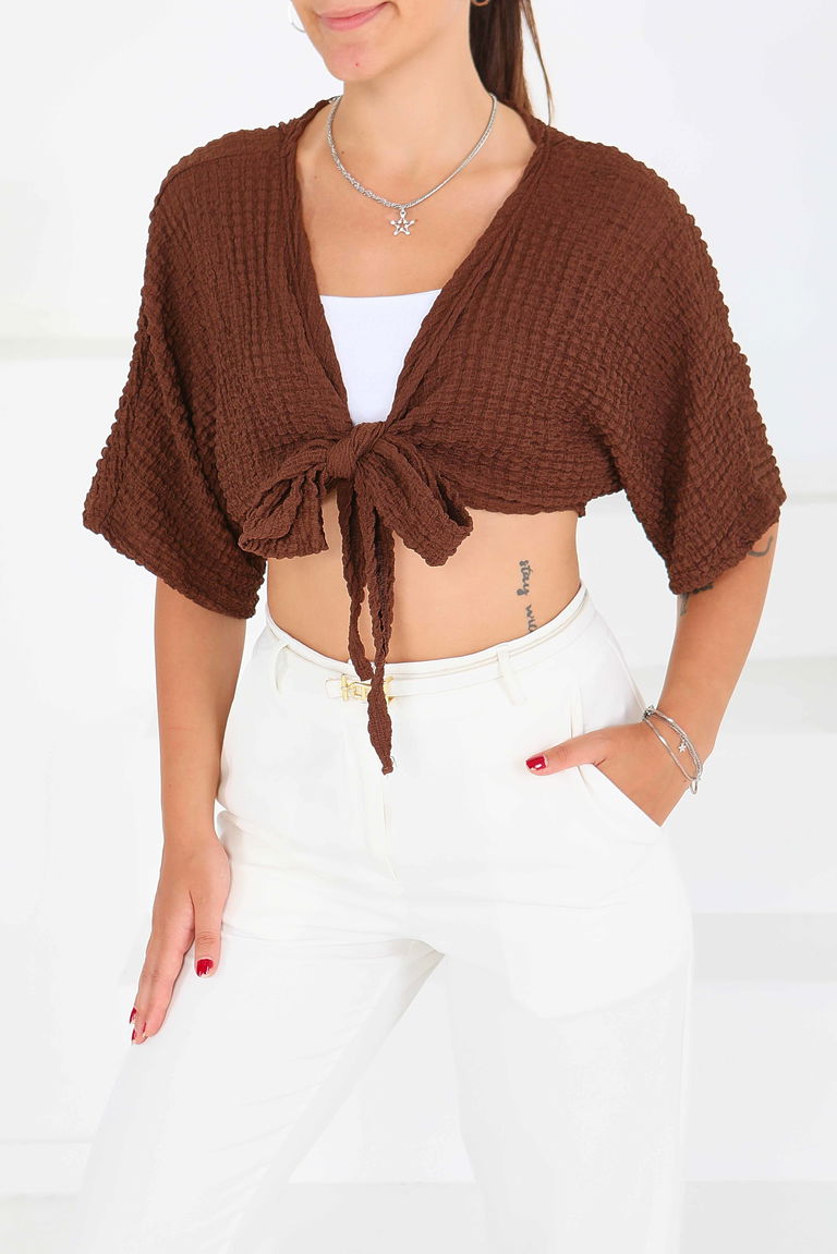 Bağlamalı Bluz - 27539 - TOFİSA