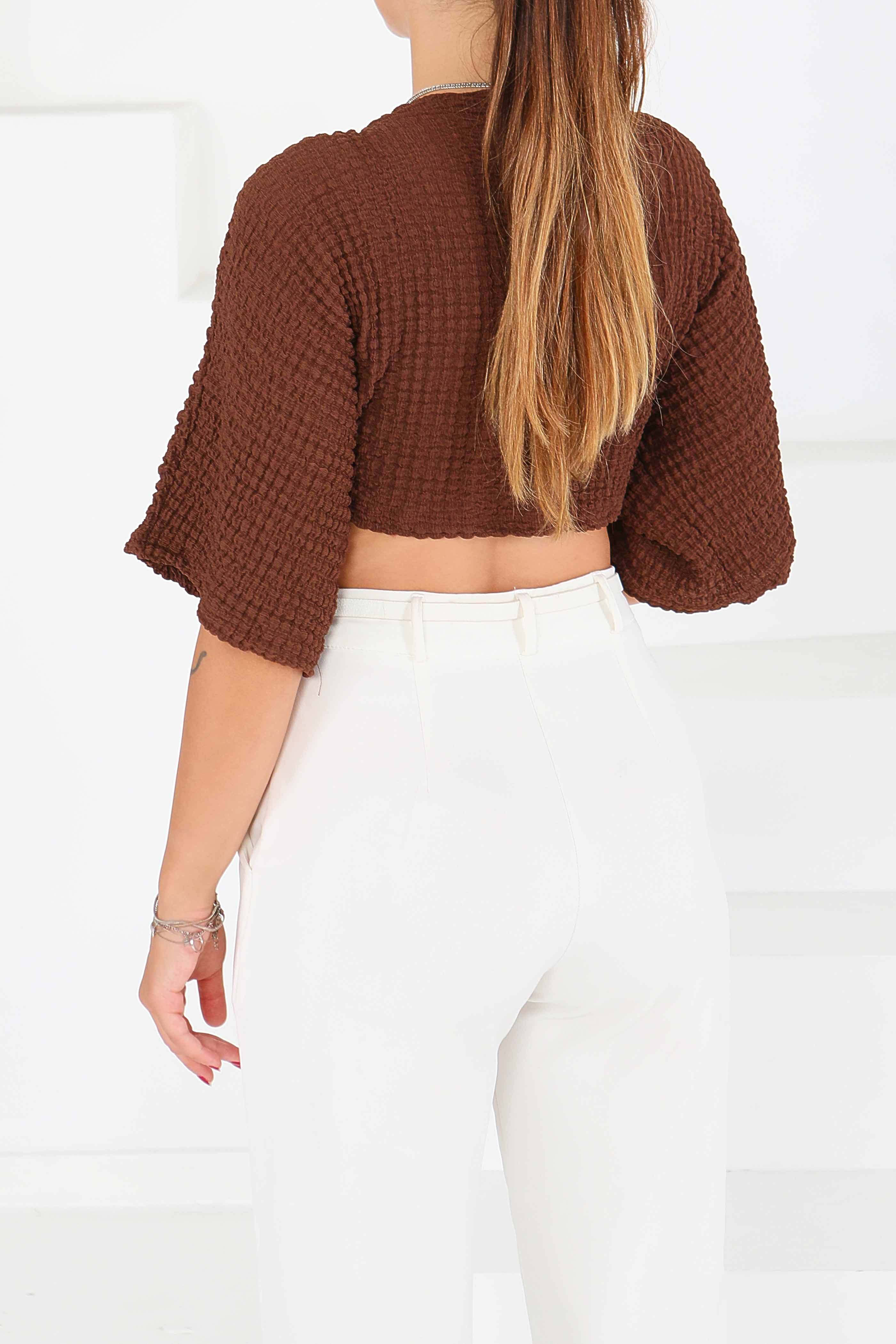 Bağlamalı Bluz - 27539 - 5